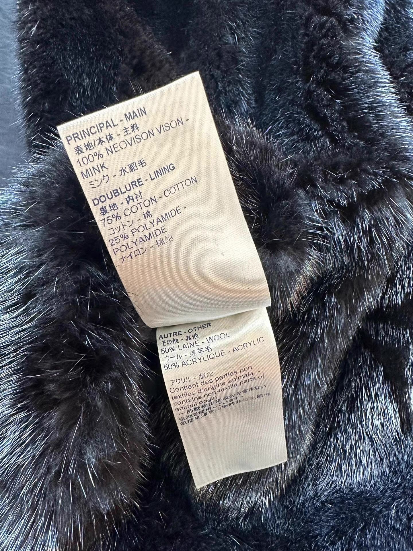 Louis Vuitton Louis Vuitton Black Mink Fur Hooded Coa Q14 Size US XXL / EU 58 / 5 - 3 Thumbnail