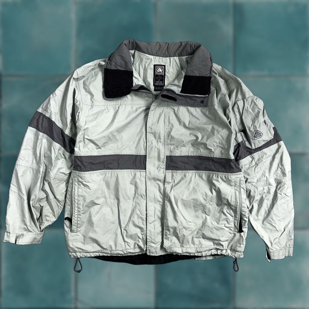 Nike Nike Storm Fit Jacket VTG ACG Rain Jacket Storm Fit Anorak 90s Teal Hiking Ski Snowboard L Blue 90s Mens Jacket Size US L / EU 52-54 / 3 - 1 Thumbnail