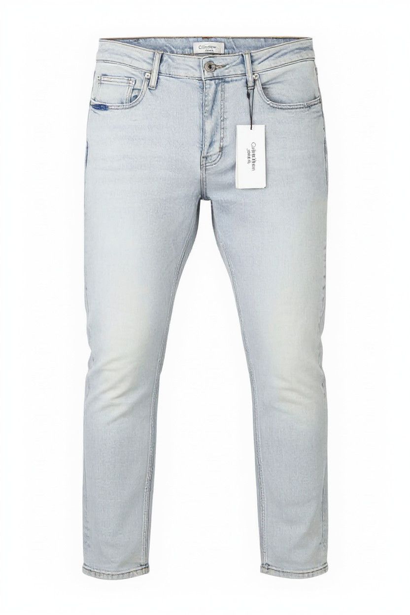 Calvin Klein SLIM STRAIGHT W34/L32 Blue Faded Zip Fly Jeans 87463 Size US 34 / EU 50 - 1 Thumbnail