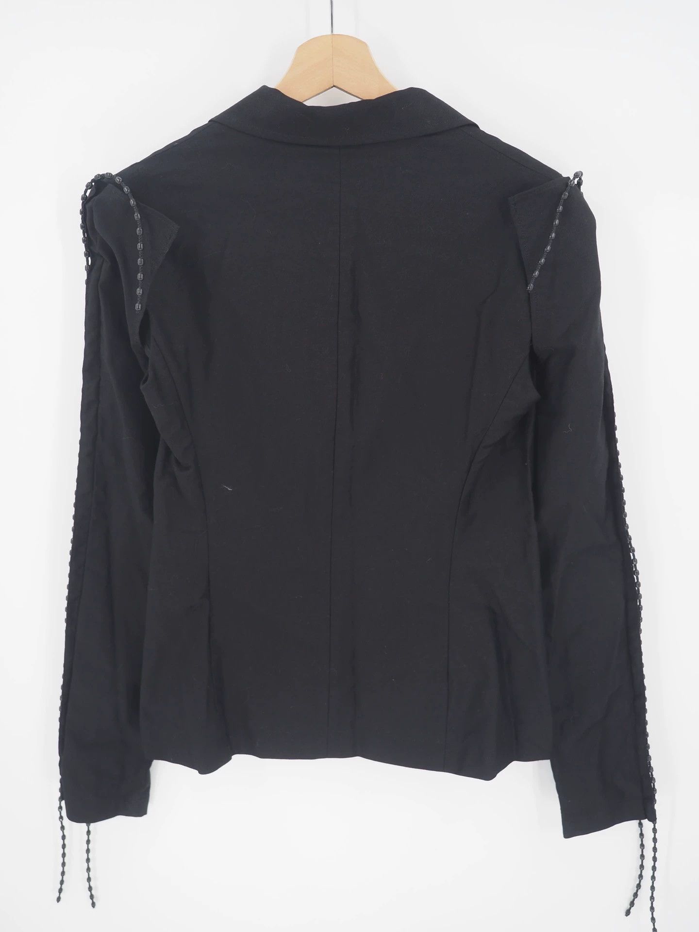 Yohji Yamamoto Yohji Yamamoto Show-Style Women's Deconstructed Beaded Suit Size M / US 6-8 / IT 42-44 - 2 Thumbnail