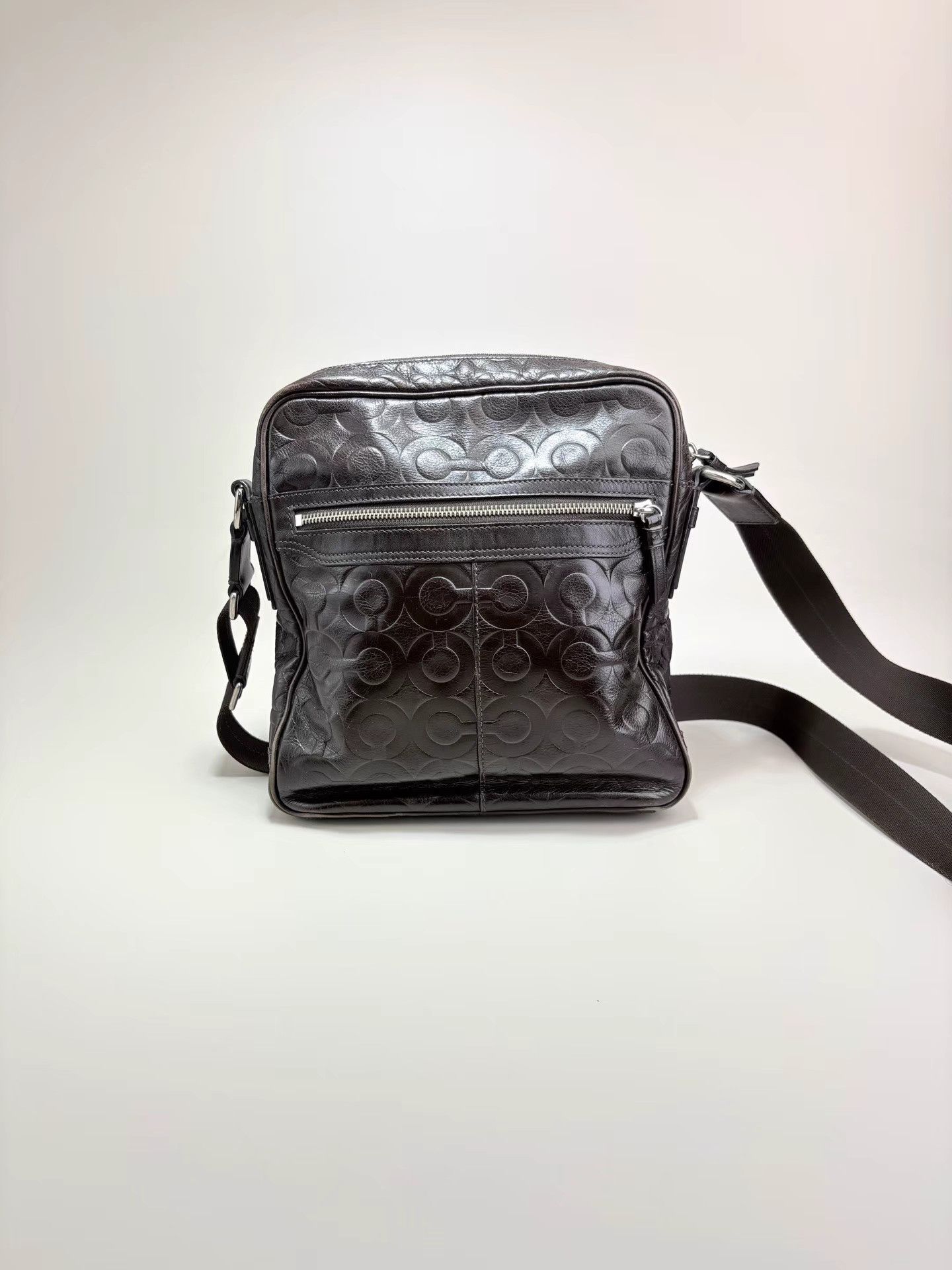 Coach COACH Brown Full Leather Messenger Bag Crossbody Bag Size ONE SIZE - 3 Thumbnail