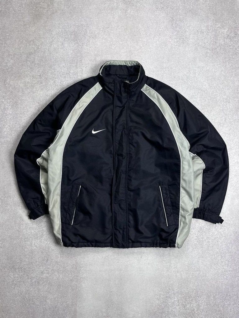 Vintage Vintage Nike Hockey Swoosh Winter Down Jacket Size US M / EU 48-50 / 2 - 1 Thumbnail