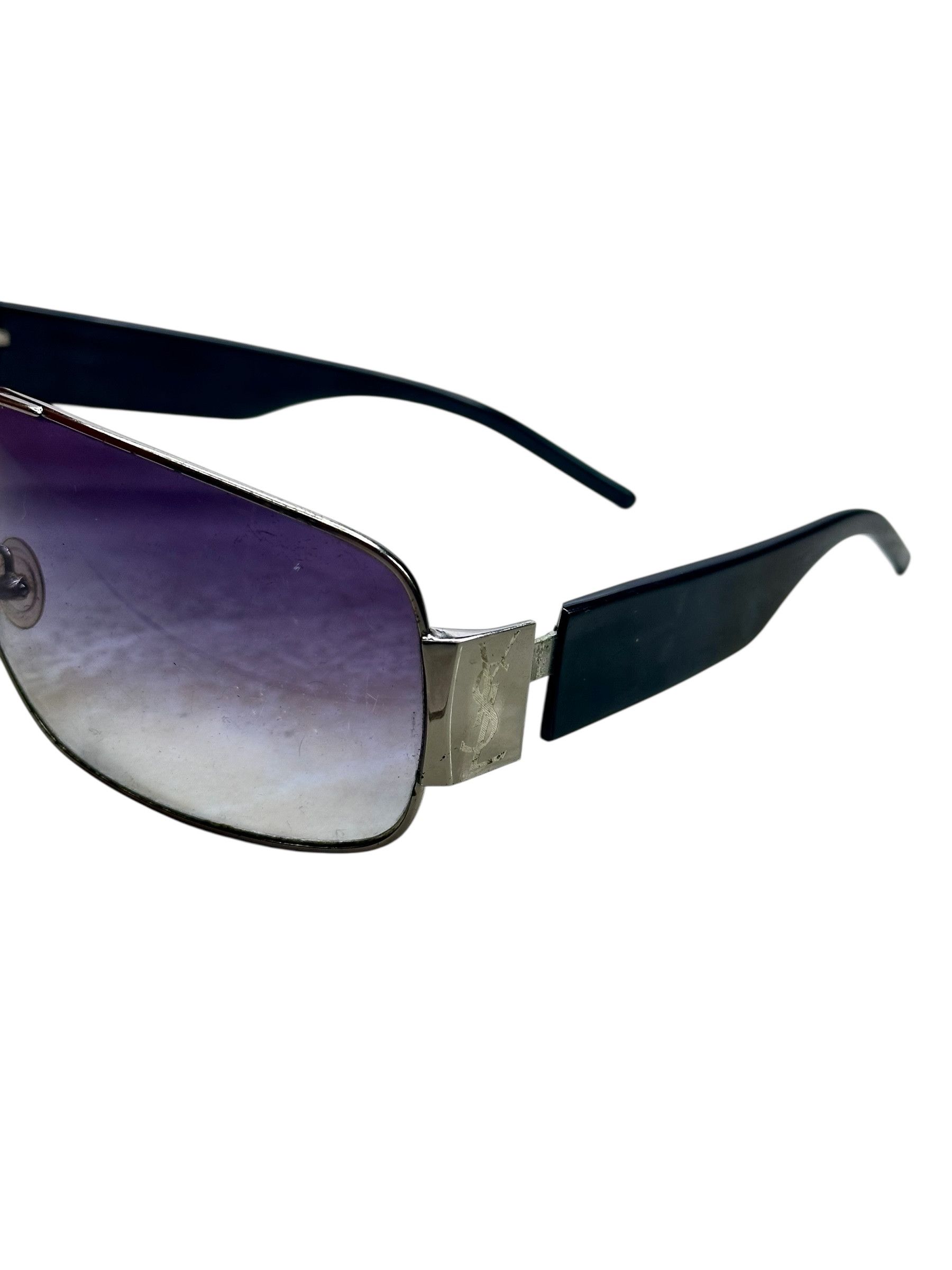Yves Saint Laurent YSL Aviator Big Logo Sunglasses Size ONE SIZE - 5 Thumbnail