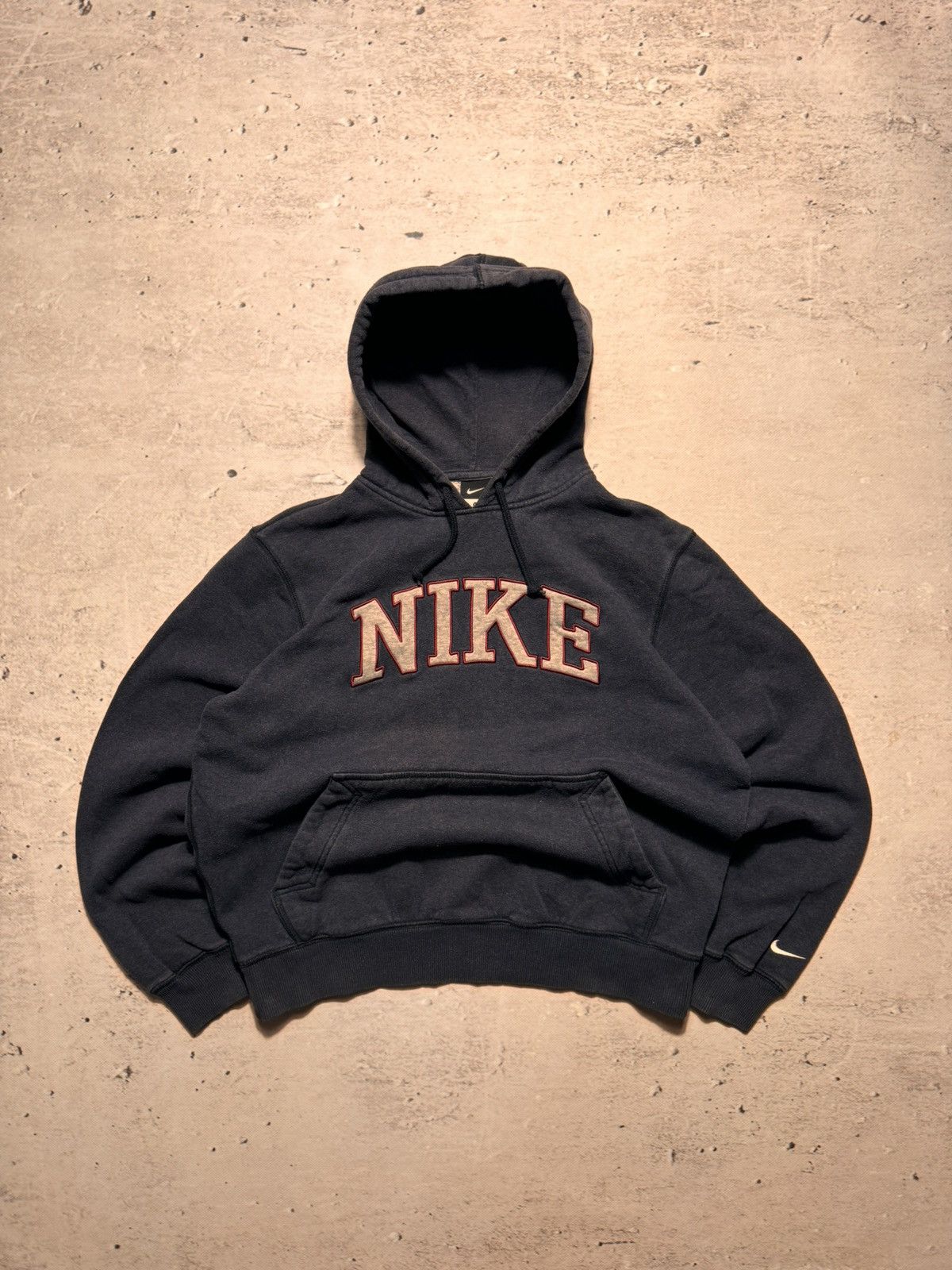 Nike × Vintage NIKE VINTAGE CENTER LOGO OVERSIZE BOXY HOODIE Size US M / EU 48-50 / 2 - 1 Thumbnail