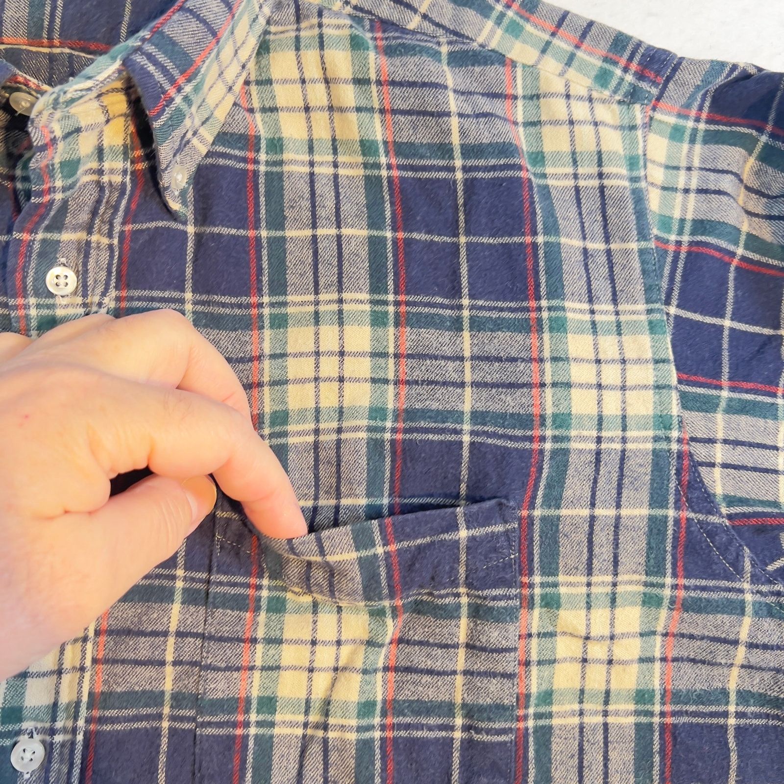 L.L. Bean L.L. Bean Flannel Button Down Shirt Men Large TALL Made USA Size US L / EU 52-54 / 3 - 4 Thumbnail