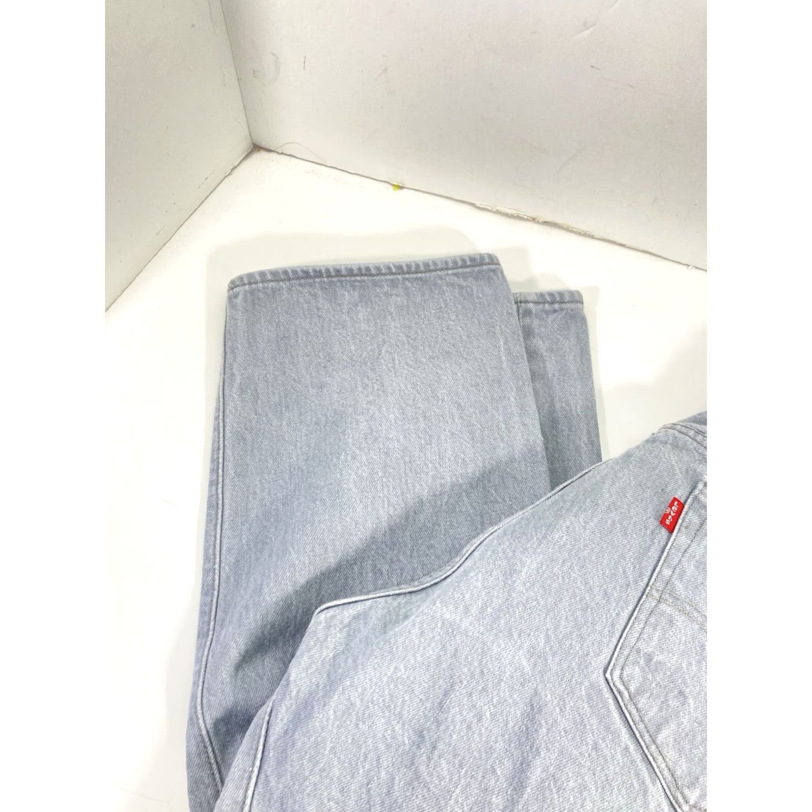 Levi's Levi's 501 Jeans Men Sz 34X26 Gray Denim Classic Button Fly Straight Red Tab Size US 34 / EU 50 - 3 Thumbnail