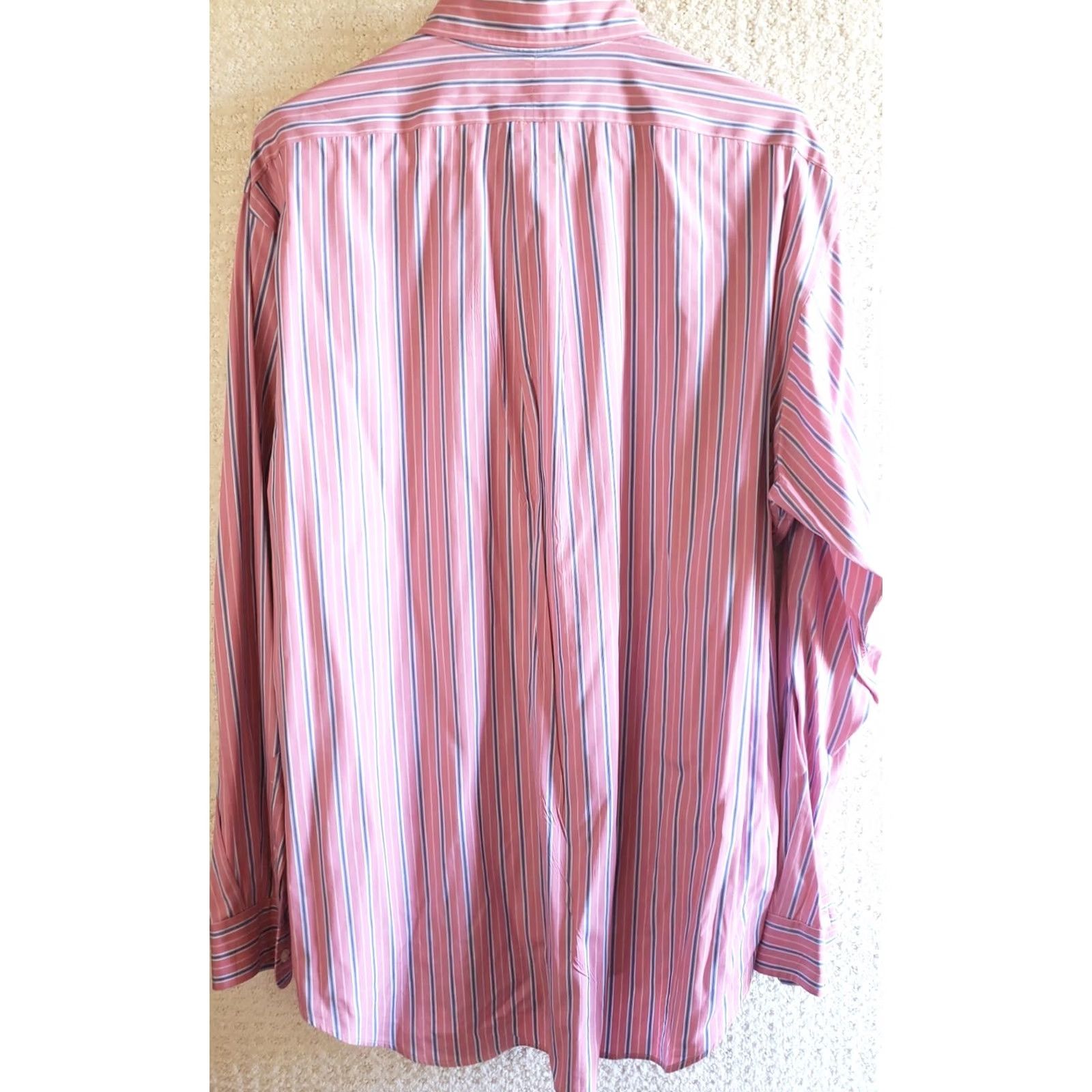 Polo Ralph Lauren Polo Ralph Lauren Men's Shirt Pink Striped Classic Fit Long Sleeve Size 16.5 51" Chest Regular Size Type Dress Shirt Boy? Size US L / EU 52-54 / 3 - 5 Thumbnail
