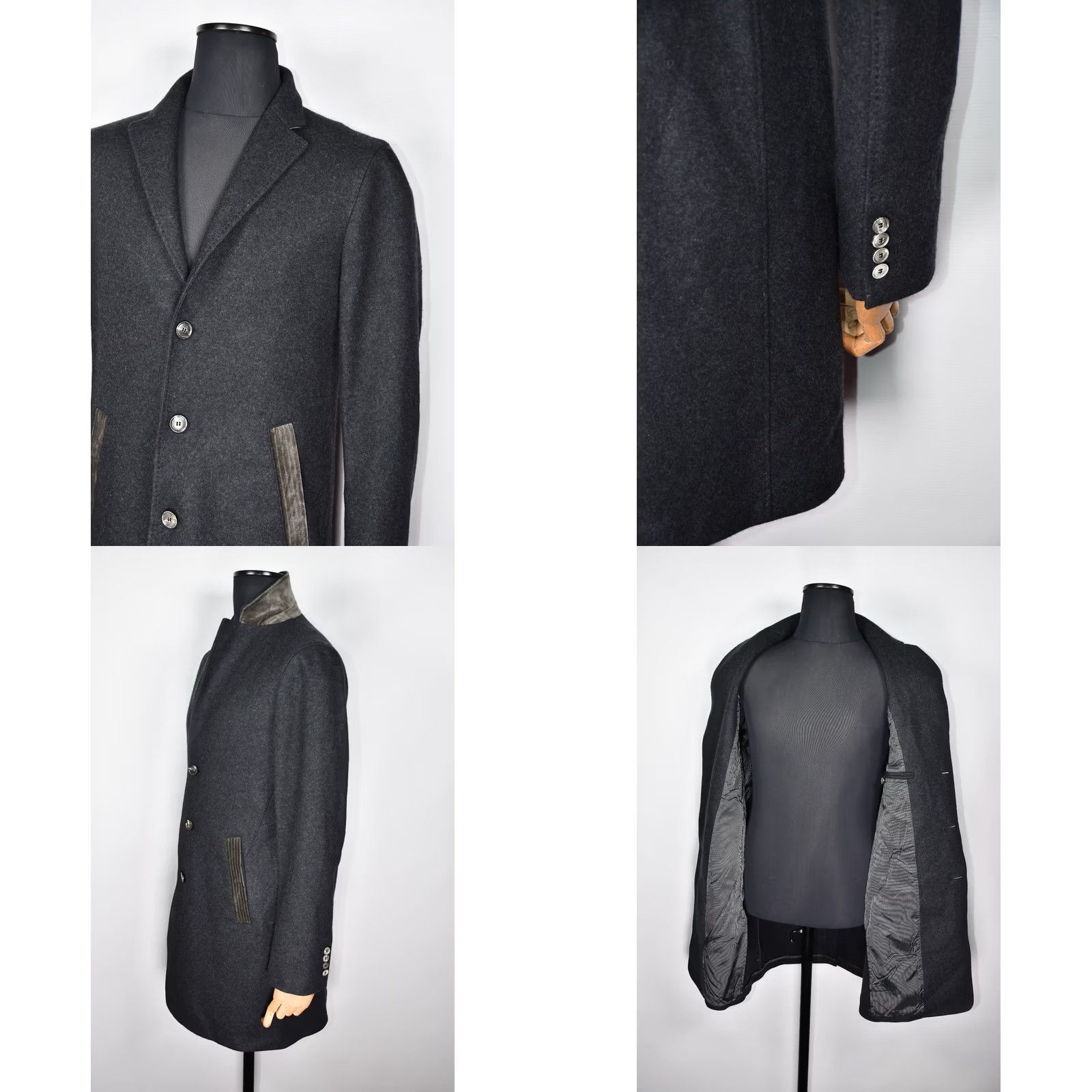 John Varvatos John Varvatos Collection Coat Wool size 48 Mens Jacket Size US M / EU 48-50 / 2 - 9 Thumbnail
