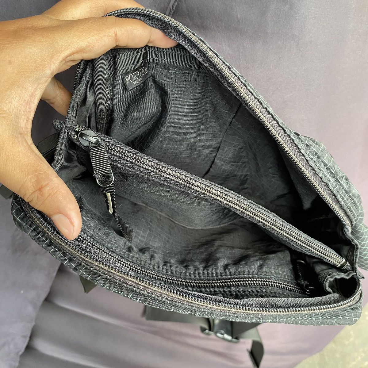 Porter Porter yoshida japan grid pattern waistbag Size ONE SIZE - 5 Thumbnail