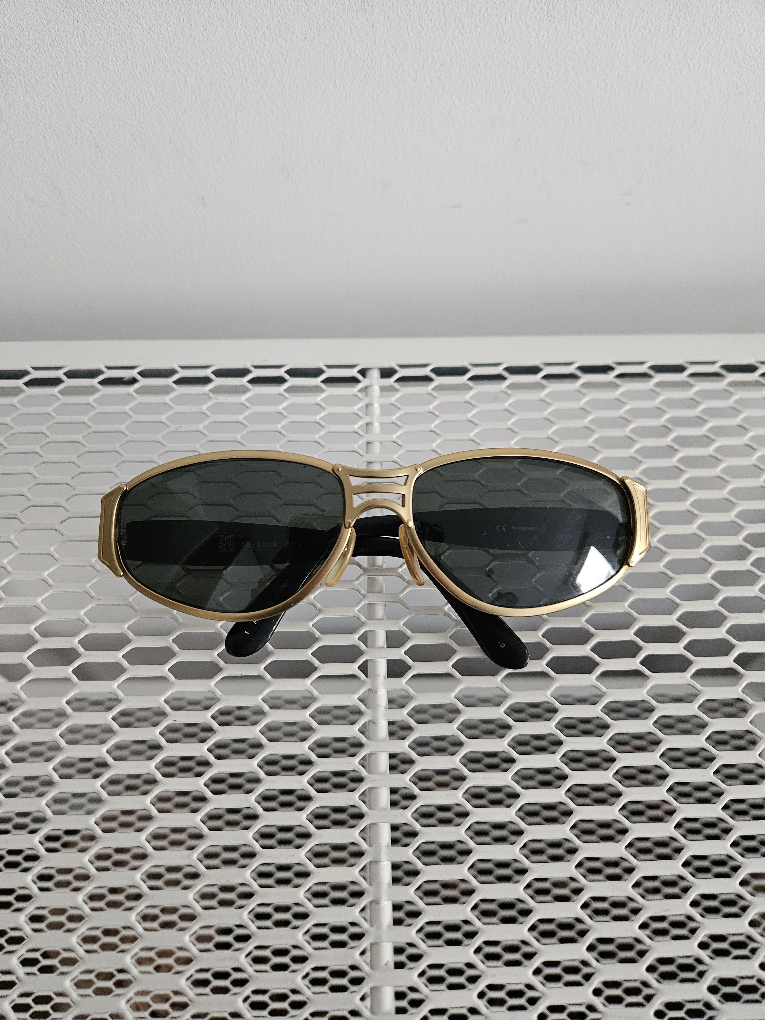 Jean Paul Gaultier Vtg Jean Paul Gaultier 58-6204 big logo oval sunglasses Size ONE SIZE - 9 Thumbnail