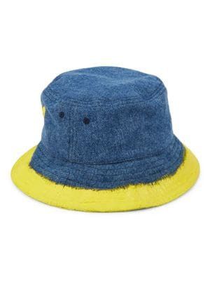 Moschino o1y0225 Size : L / Logo Denim Cap / Hat in Blue/Yellow Size ONE SIZE - 2 Thumbnail