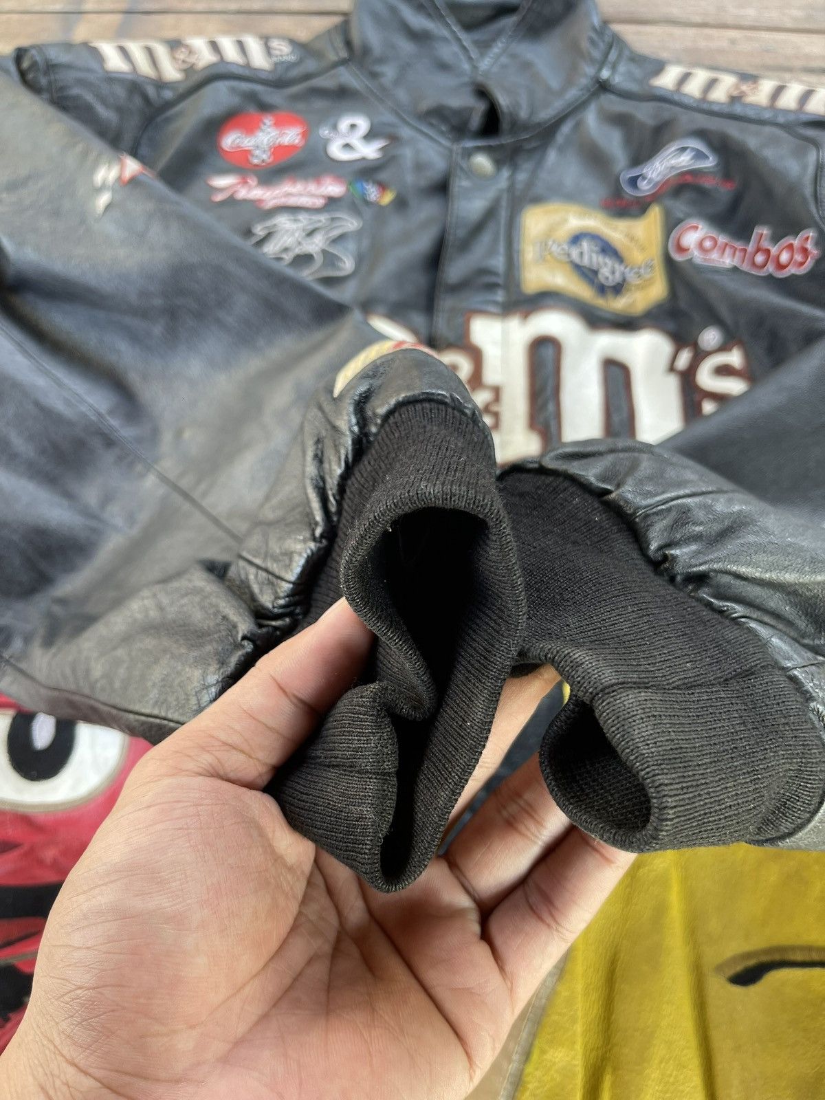 Jeff Hamilton JEFF HAMILTON NASCAR JACKET M&M FULL LEATHER Size US XL / EU 56 / 4 - 2 Thumbnail