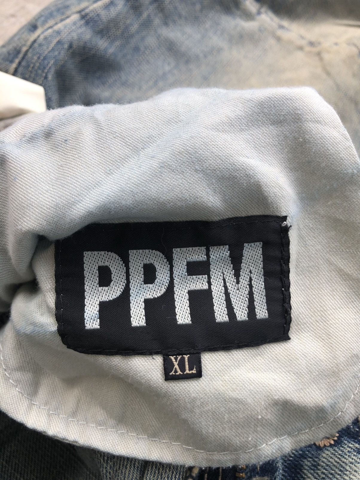PPFM Japanese PPFM Double Waist Distressed Jeans Size US 35 - 19 Thumbnail