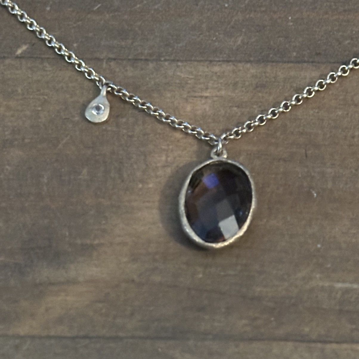 Other DC gold tone bezeled topaz pendant necklace Size ONE SIZE - 3 Thumbnail
