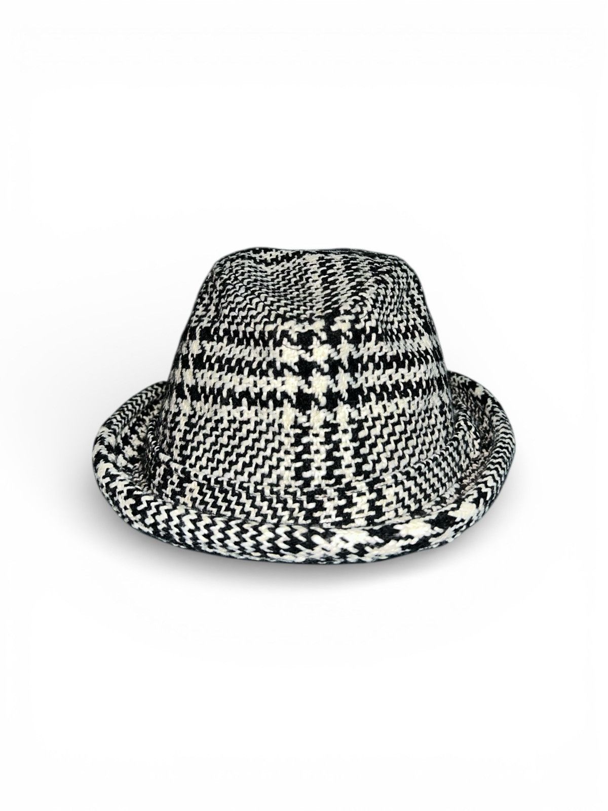 Vintage New York Hat Co. Wool Blend Houndstooth Pork Pie Hat Size ONE SIZE - 3 Thumbnail