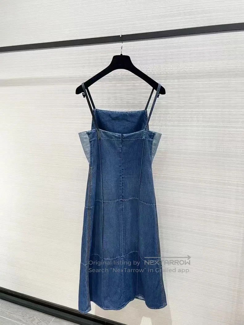 Loewe Loewe Size 36 Denim Slip Dress. Size US S / EU 44-46 / 1 - 2 Thumbnail