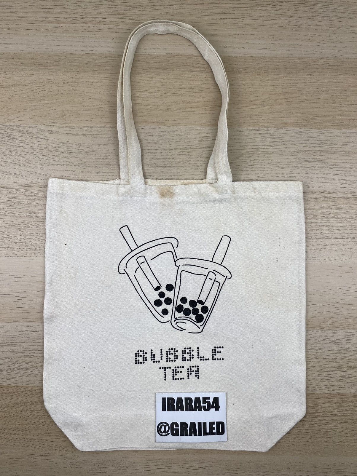 Vintage Bubble Tea ToteBag B040 Size ONE SIZE - 5 Thumbnail