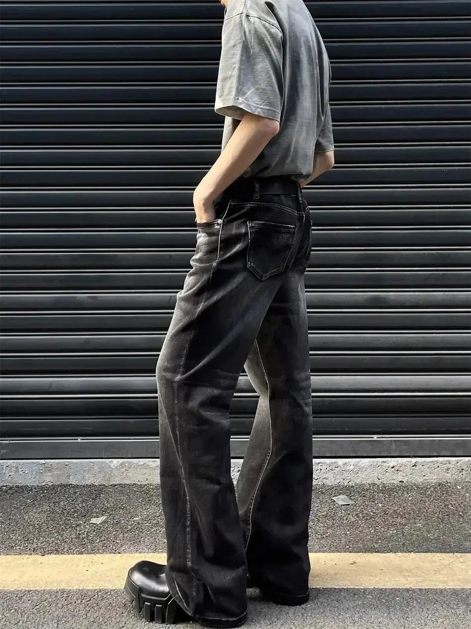 Japanese Brand Retro distressed black jeans Size US 32 / EU 48 - 6 Thumbnail