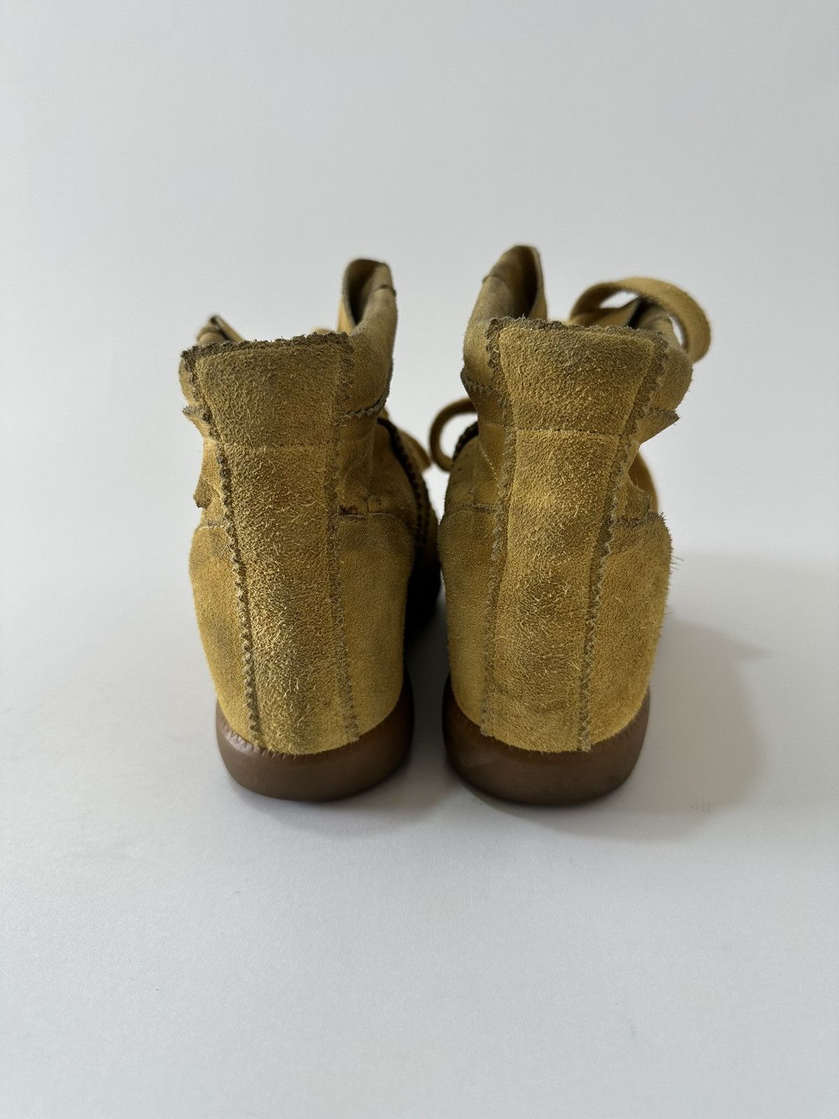Isabel Marant Etoile Isabel Marant Mustard Yellow Suede Etoile Wedge40 Size US 10 / IT 40 - 4 Thumbnail