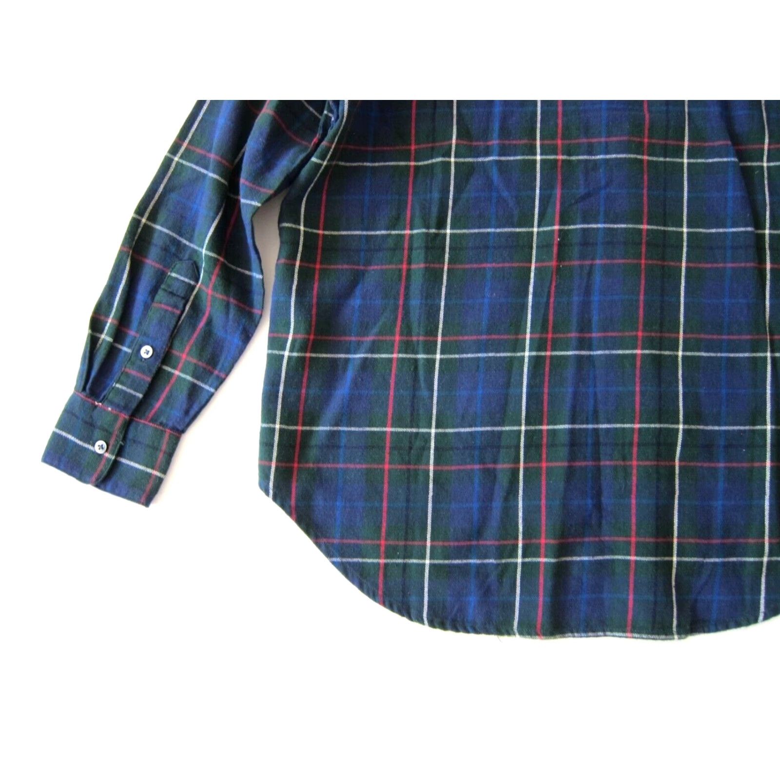 Madewell Madewell Blouse Shirt 100% Cotton Blue Green Plaid Flannel Button Down Long Sleeve S Womens Size S / US 4 / IT 40 - 5 Thumbnail