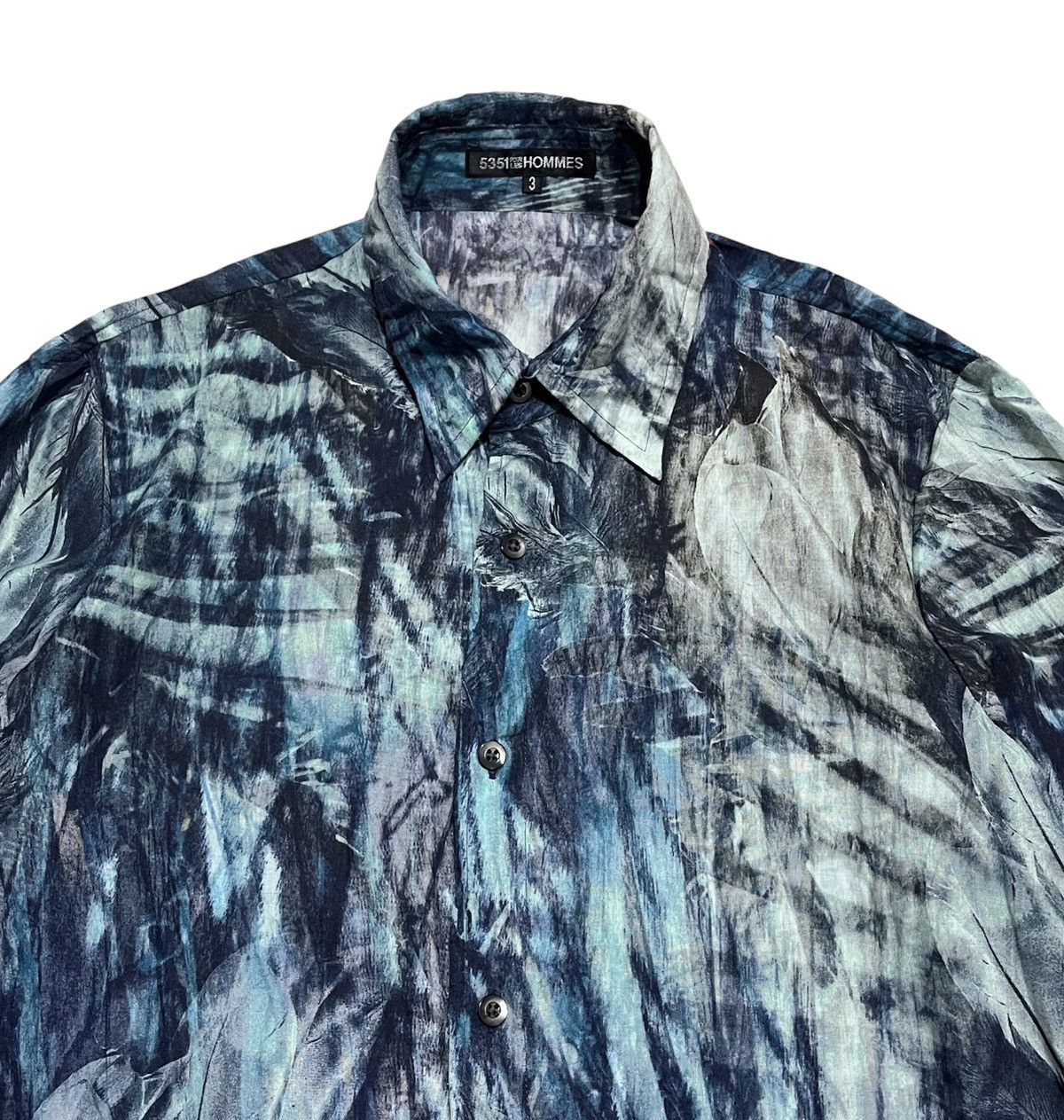 Issey Miyake 5351 Pour les Hommes abstract shirt Size US L / EU 52-54 / 3 - 3 Thumbnail