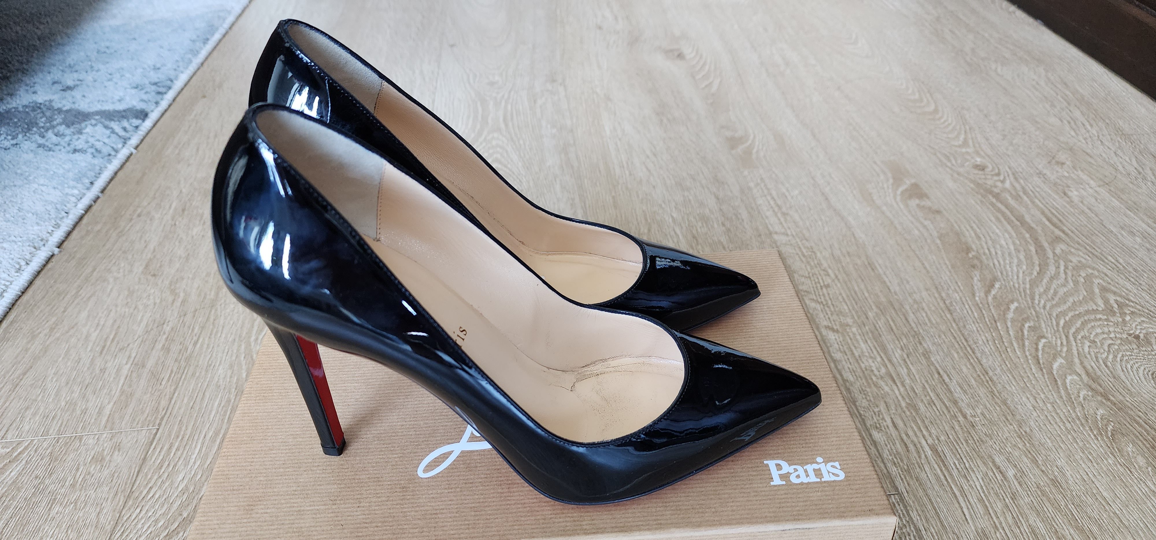 Christian Louboutin Pigalle Patent Leather Pump Size US 9.5 / IT 39.5 - 4 Thumbnail
