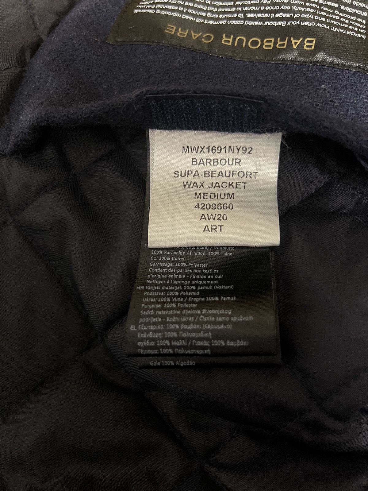 Barbour BARBOUR SUPA-BEAUFORT WAX JACKET Gold standard Thermore Size US M / EU 48-50 / 2 - 16 Thumbnail
