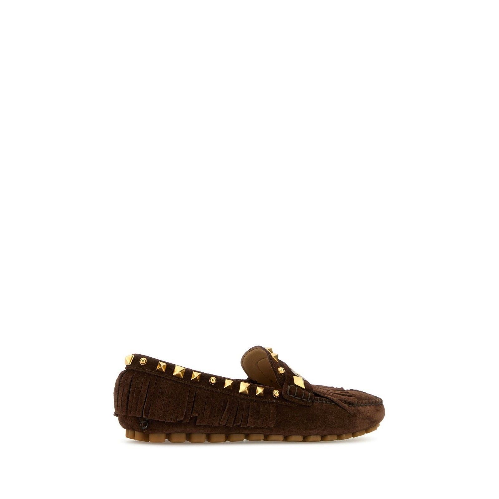 Valentino VALENTINO GARAVANI Plaster Caster Rockstud Brown Split Leat Size US 6 / IT 36 - 3 Thumbnail