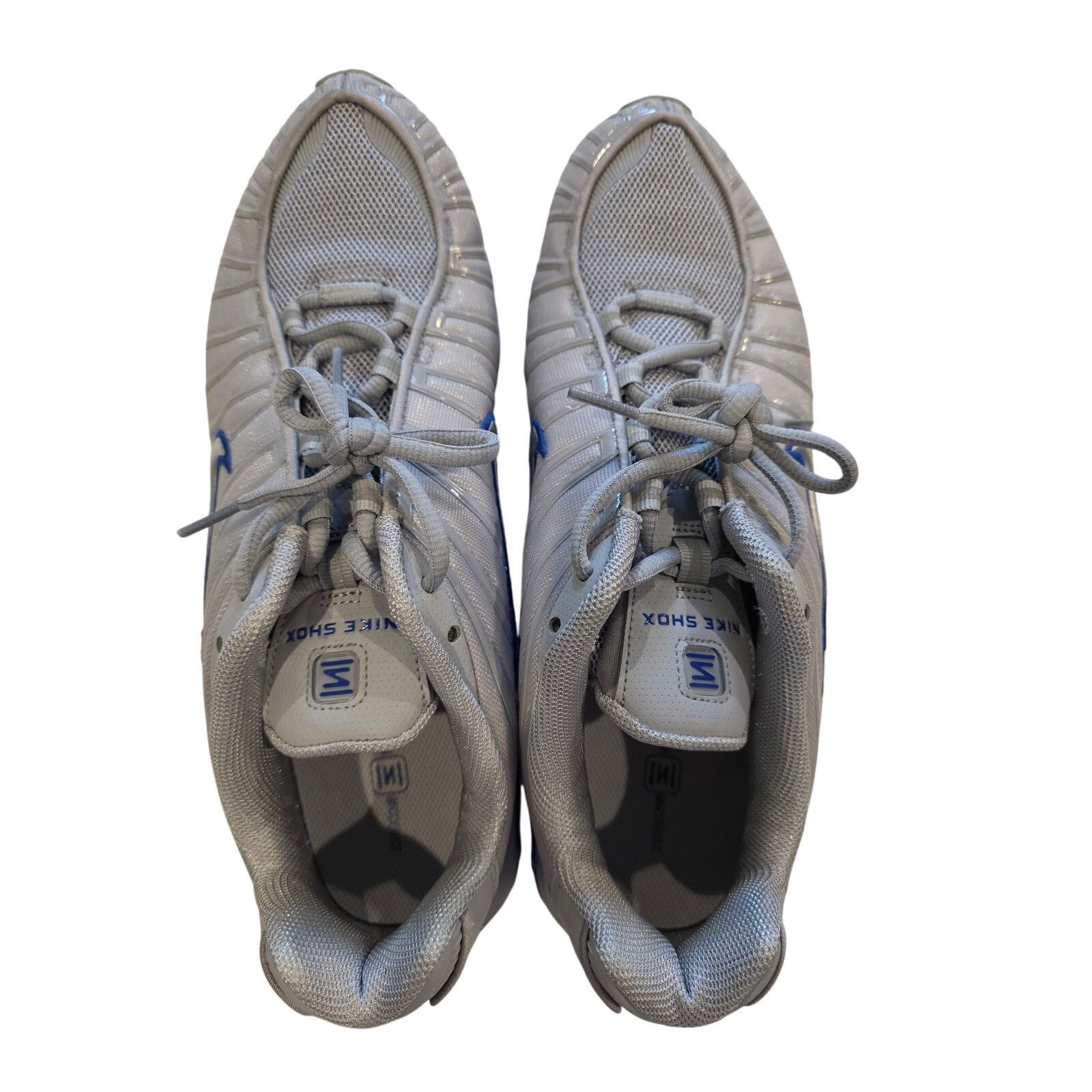 Nike Nike Shox R4 Mens 12 Gray Blue Athletic Running Sneakers Size US 12 / EU 45 - 7 Thumbnail