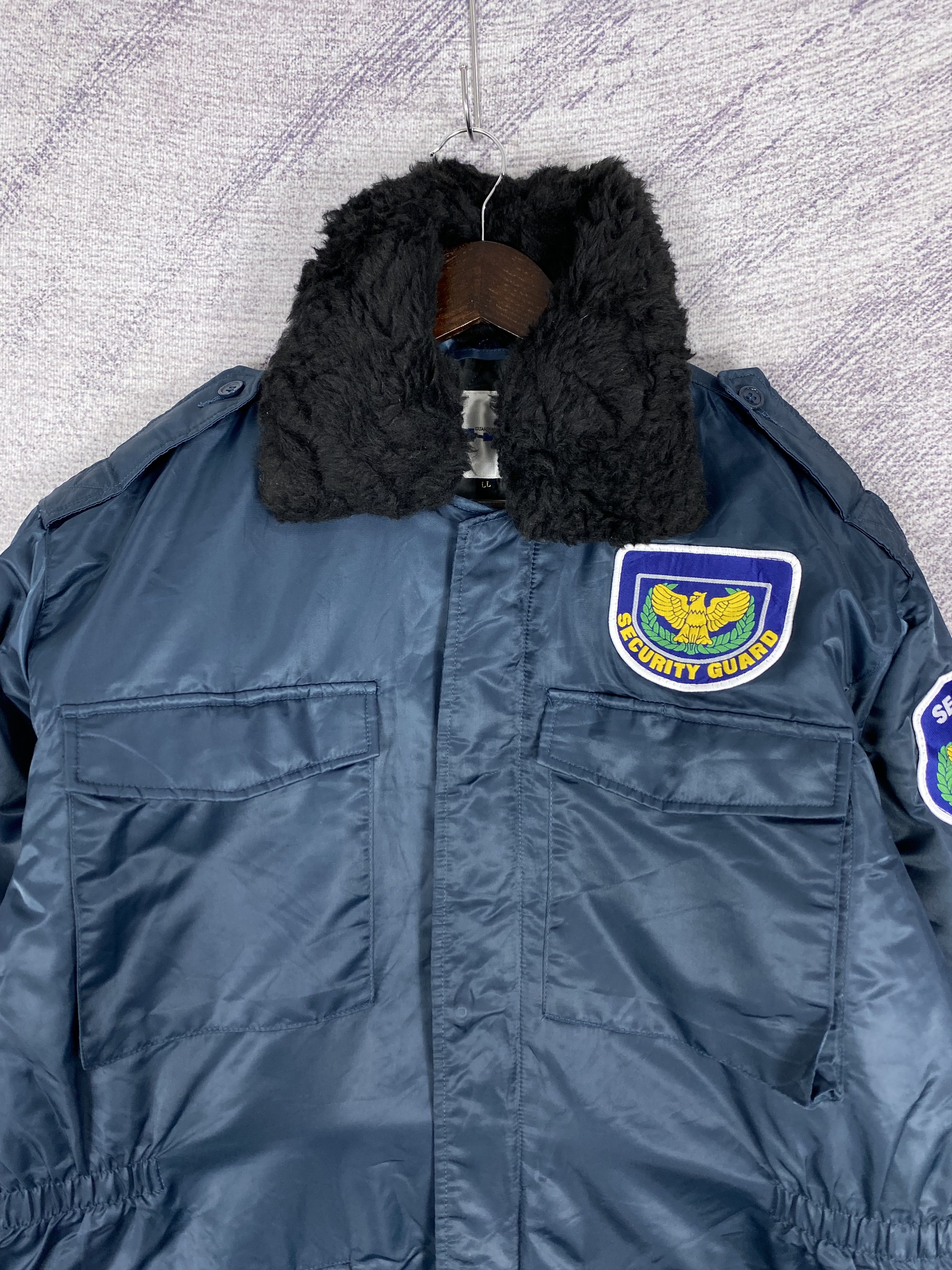 Japanese Brand Vintage G Best Security Guard Quilted Lining Jacket Size US L / EU 52-54 / 3 - 2 Thumbnail