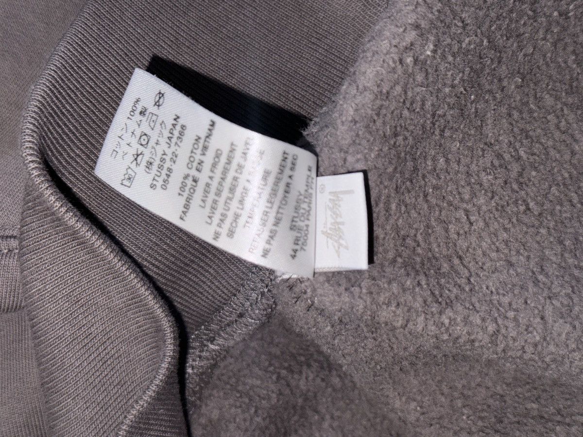 DENIM TEARS × Stussy FW22 Stussy x Denim Tears Half Zip Fleece ‘Charcoal’ Size US M / EU 48-50 / 2 - 4 Thumbnail