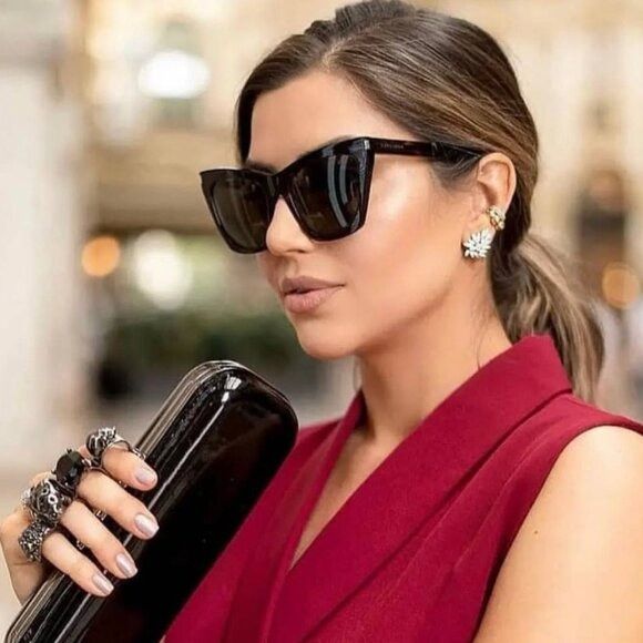 Saint Laurent Paris 🕶️ New Saint Laurent SL214 KATE 001 Sunglasses - Black Size ONE SIZE - 5 Thumbnail