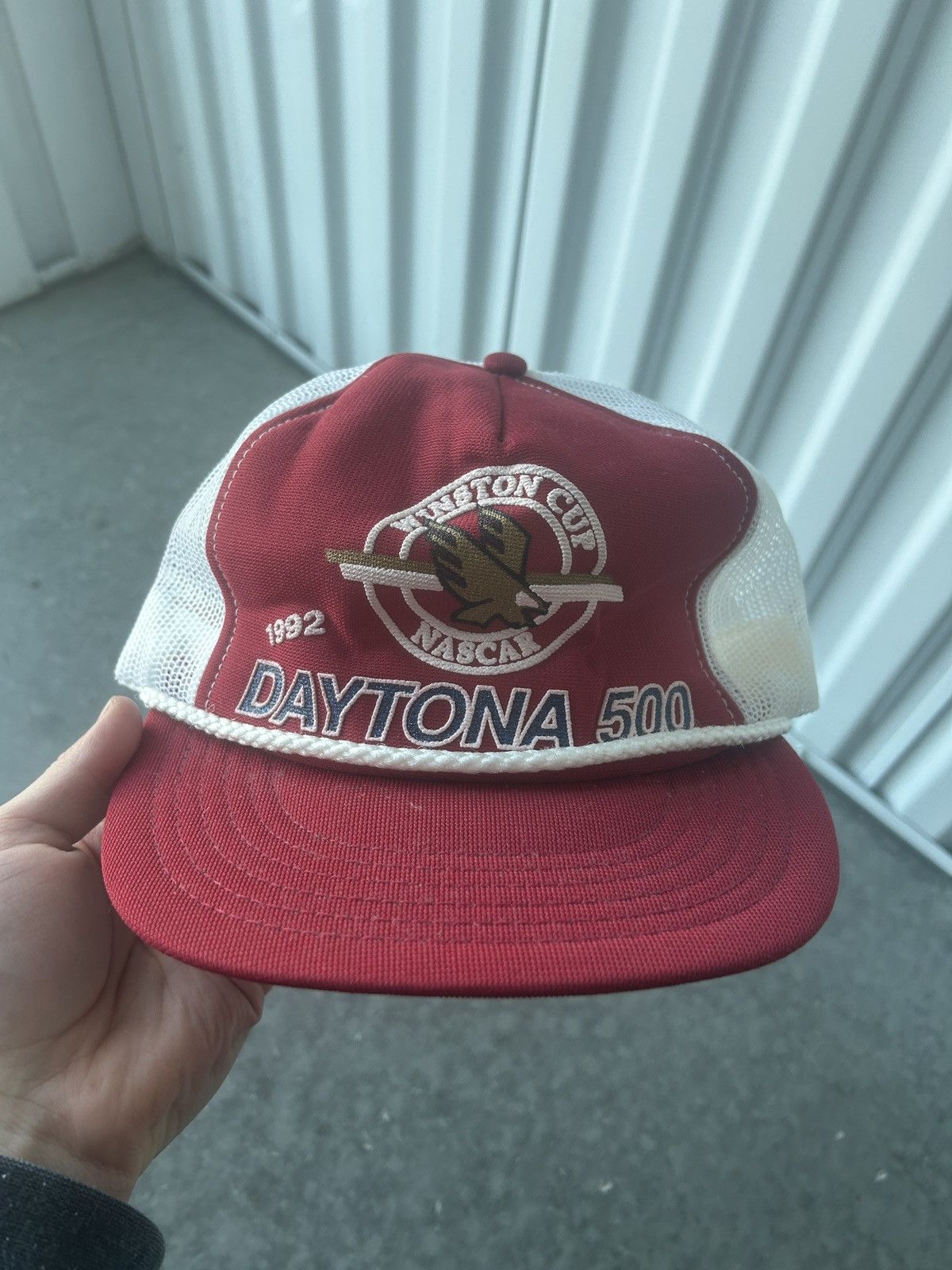 NASCAR × Vintage BNWT Vintage 90s Daytona 500 Winston Cup Trucker Hat Size ONE SIZE - 1 Thumbnail