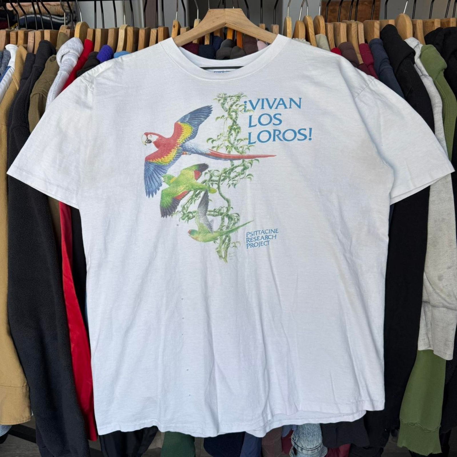 Other Vintage 90s Psittacine Research Project Nature T-Shirt Size US XL / EU 56 / 4 - 1 Thumbnail