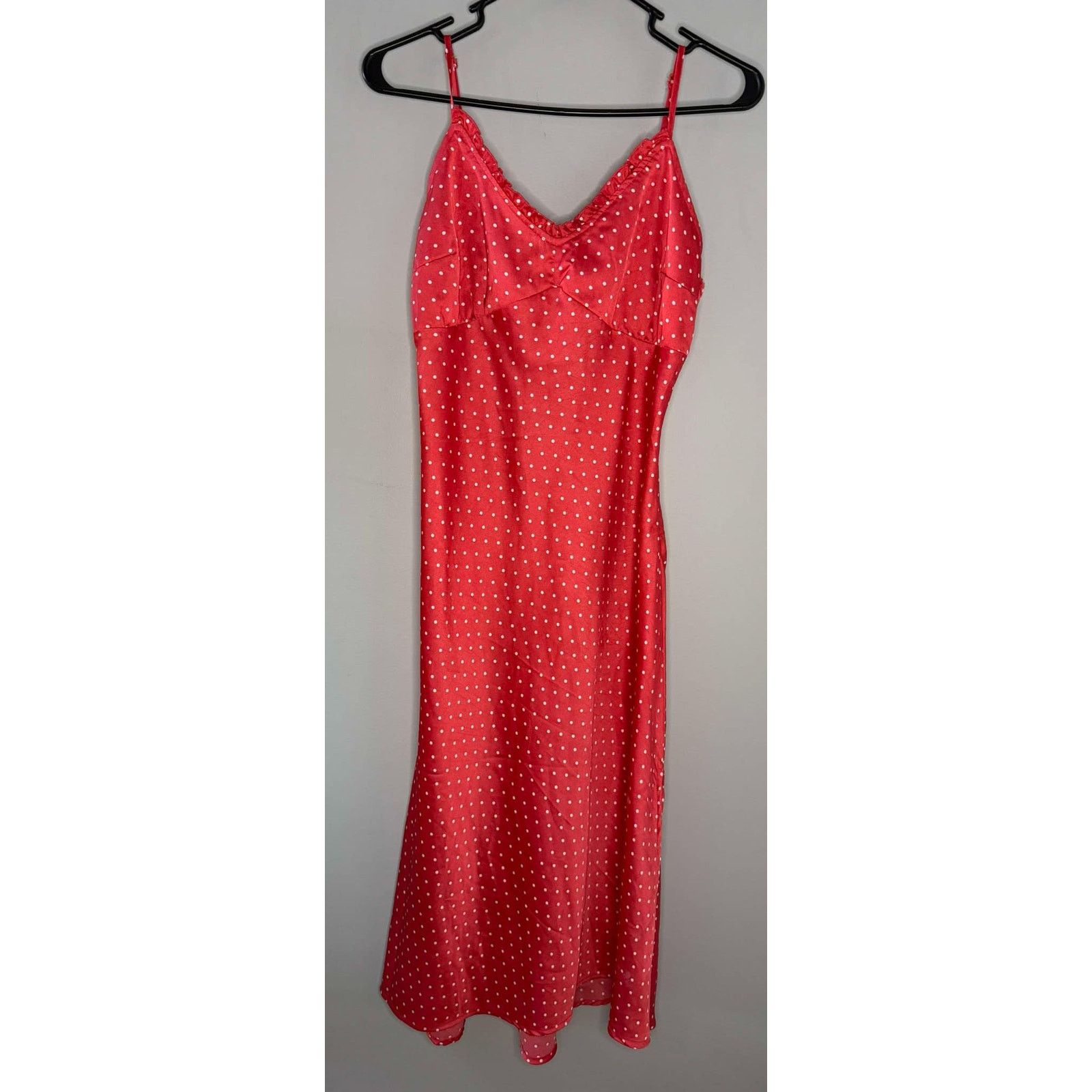 Other Japna Polka Dot Sleeveless V-Neck Midi Slip Dress Red M Size M / US 6-8 / IT 42-44 - 1 Thumbnail