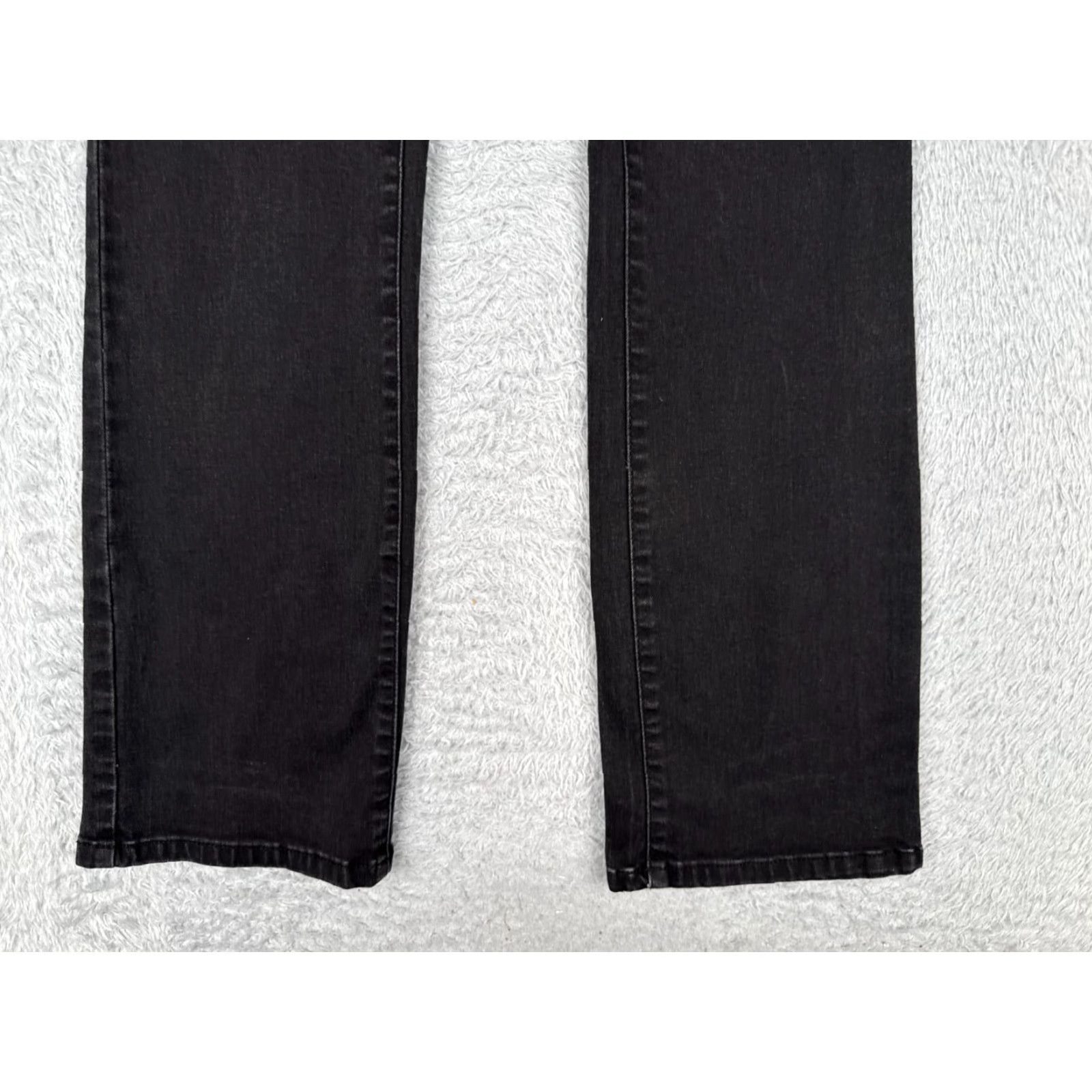 Vintage Jenifer Lopez Jeans Womens Bootcut Jeans 28 Black Denim Mid Rise 28x30 Regular 5-Pocket Rock Distressed Jeans Mens Womens Size 28" / US 6 / IT 42 - 2 Thumbnail