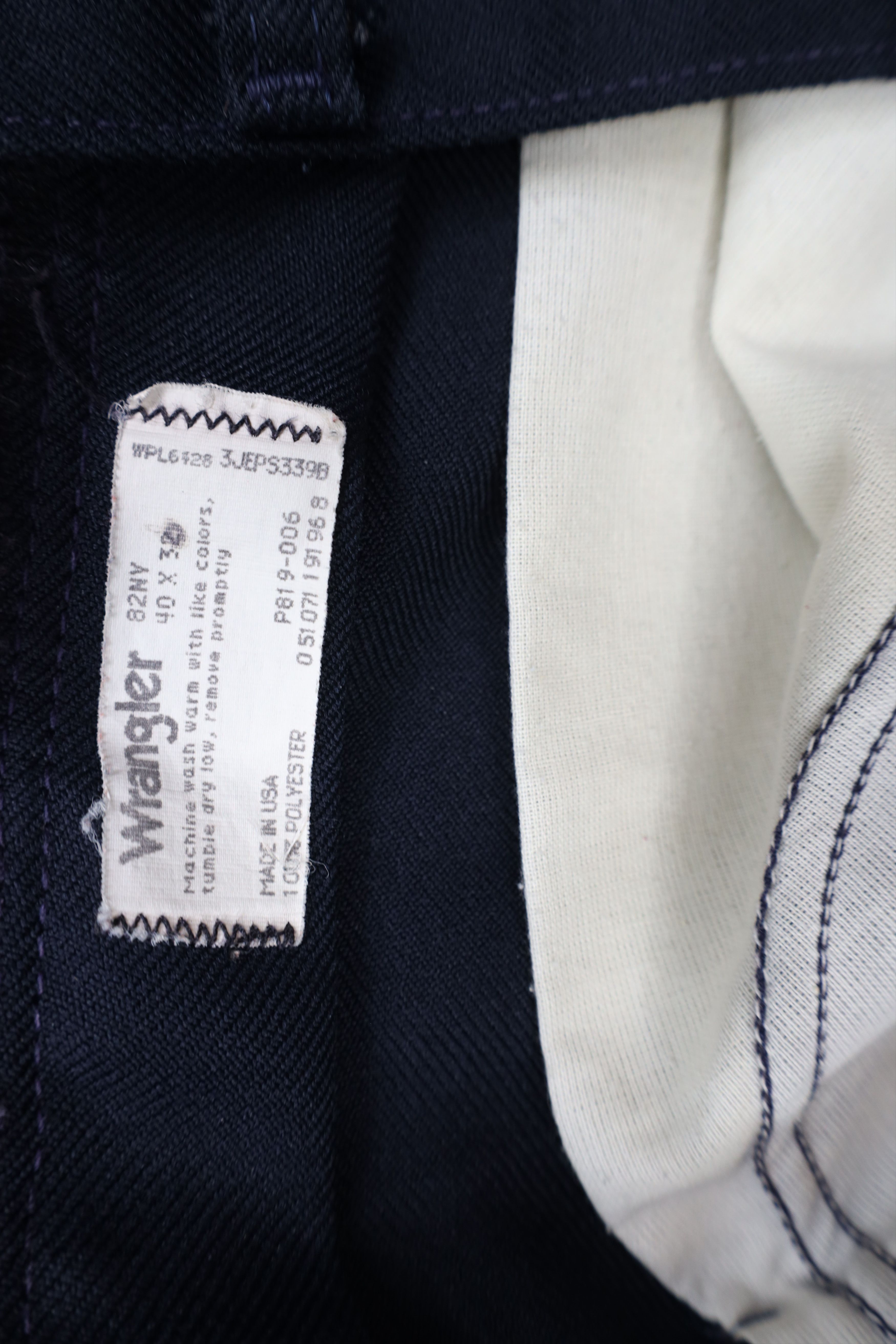 Wrangler Vintage 70s Wrangler Wide Leg Knit Chino Pants Blue USA Size US 40 / EU 56 - 6 Thumbnail