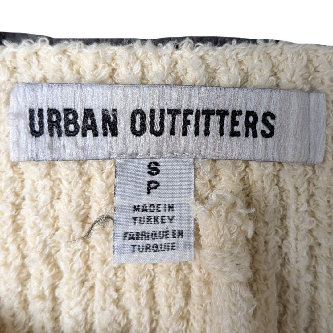 Urban Outfitters Urban Outfitters Cropped Knit Lace Up Peasant Tank Top Size S / US 4 / IT 40 - 3 Thumbnail