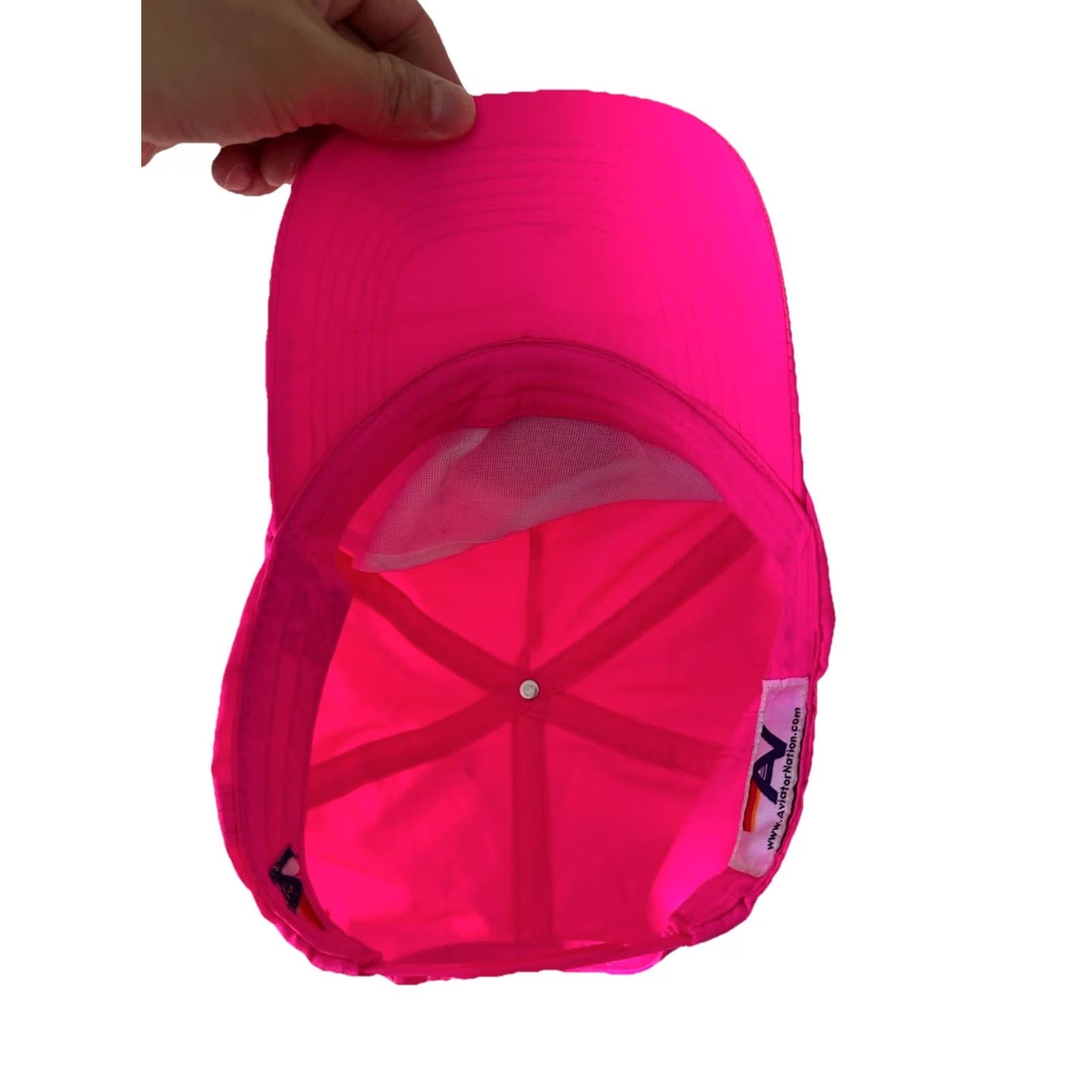 Aviator Nation Aviator Nation Trucker Hat Women Nylon Adjustable Pink Neon Logo Embroidered Venice California Surf Vintage: No Size ONE SIZE - 6 Thumbnail