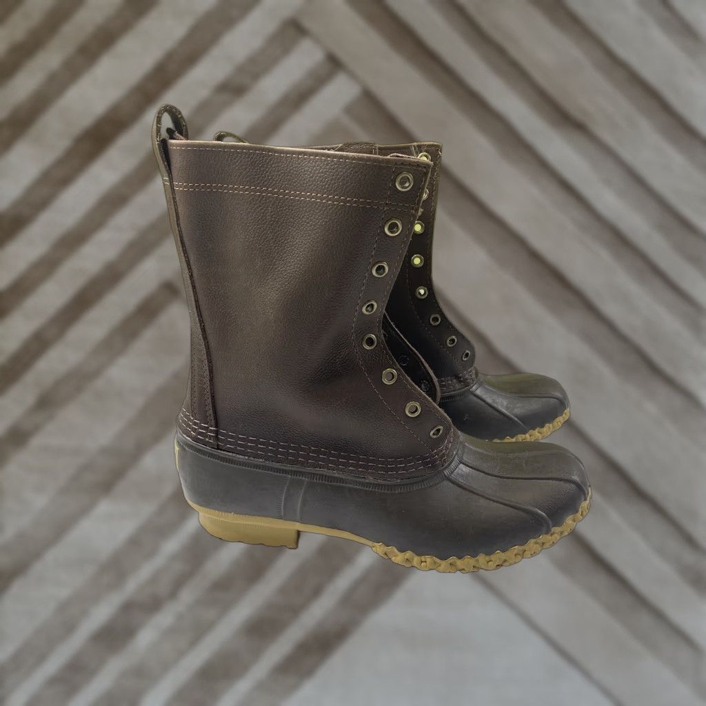 Vintage VINTAGE LL Bean Bean Boots Leather Snow Boot Woman 10M Black Winter Maine Womens 10M Size US 10 / IT 40 - 1 Thumbnail