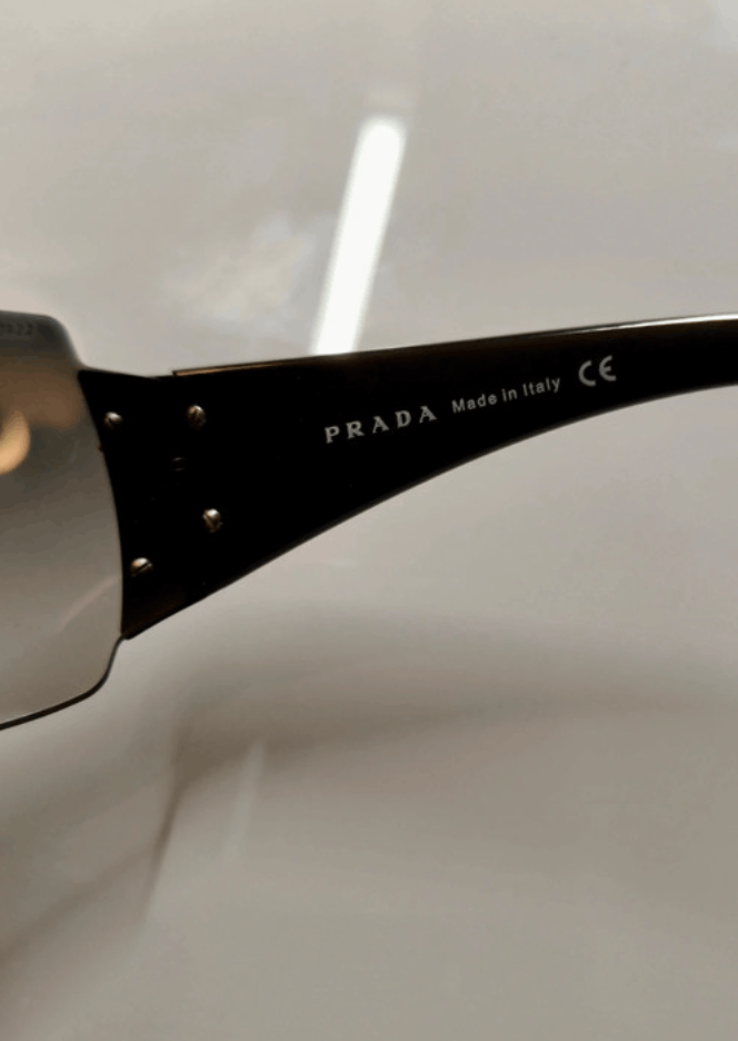 Prada × Vintage PRADA Sunglasses Rimless Sport Metal Frame Shield RI715 Size ONE SIZE - 5 Thumbnail
