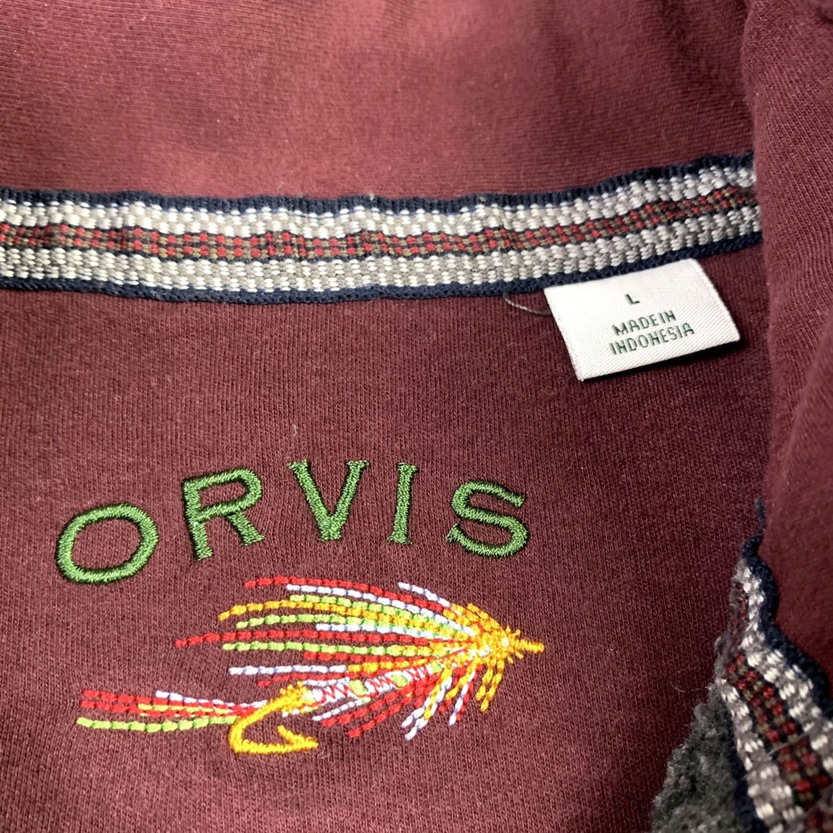 Orvis Orvis Sweatshirt Jacket Mens Size Large 1/4 Zip Gray Knit Embroidered Logo Pullover Classic Fit All Seasons Activewear Size US L / EU 52-54 / 3 - 2 Thumbnail