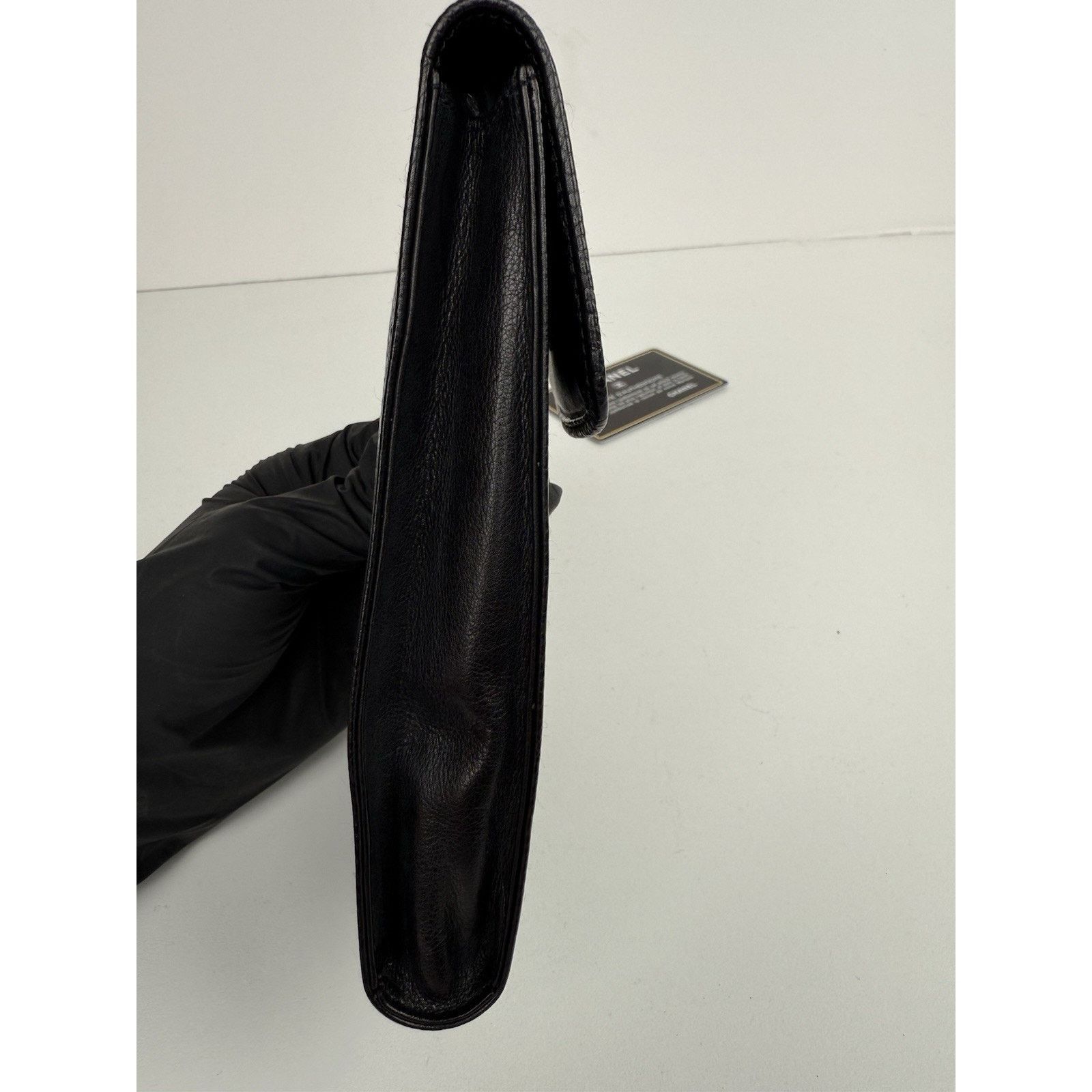 Chanel CHANEL Black Caviar Leather Accessories Glasses Case Size ONE SIZE - 4 Thumbnail