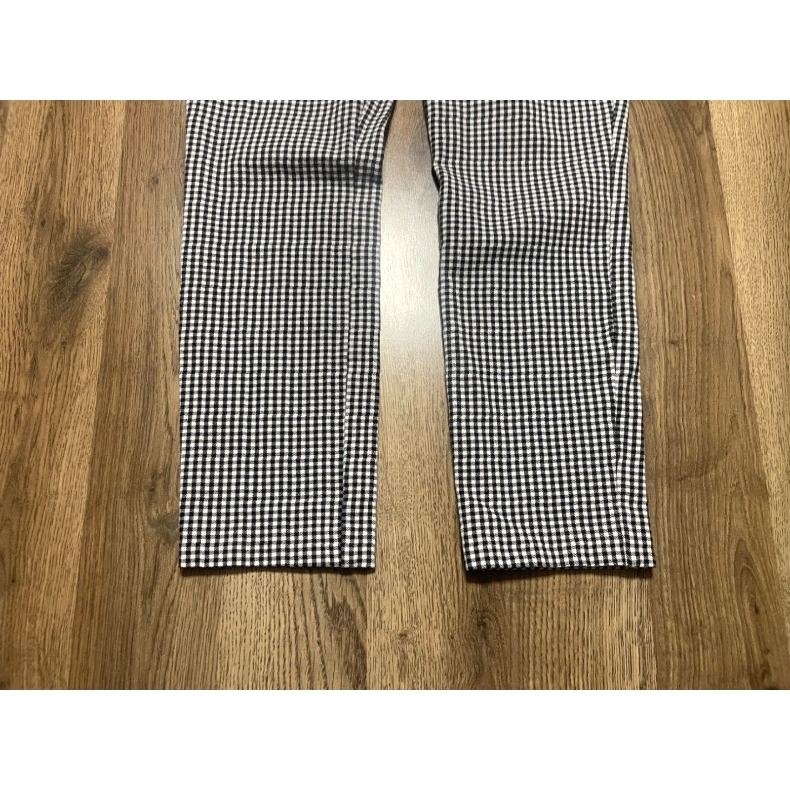 Gap Gap Pants Womens 06 Black White Plaid Skinny Ankle Casual Regular Cotton Stretch Inseam 24 in Fall Spring Summer Womens Size 28" / US 6 / IT 42 - 3 Thumbnail
