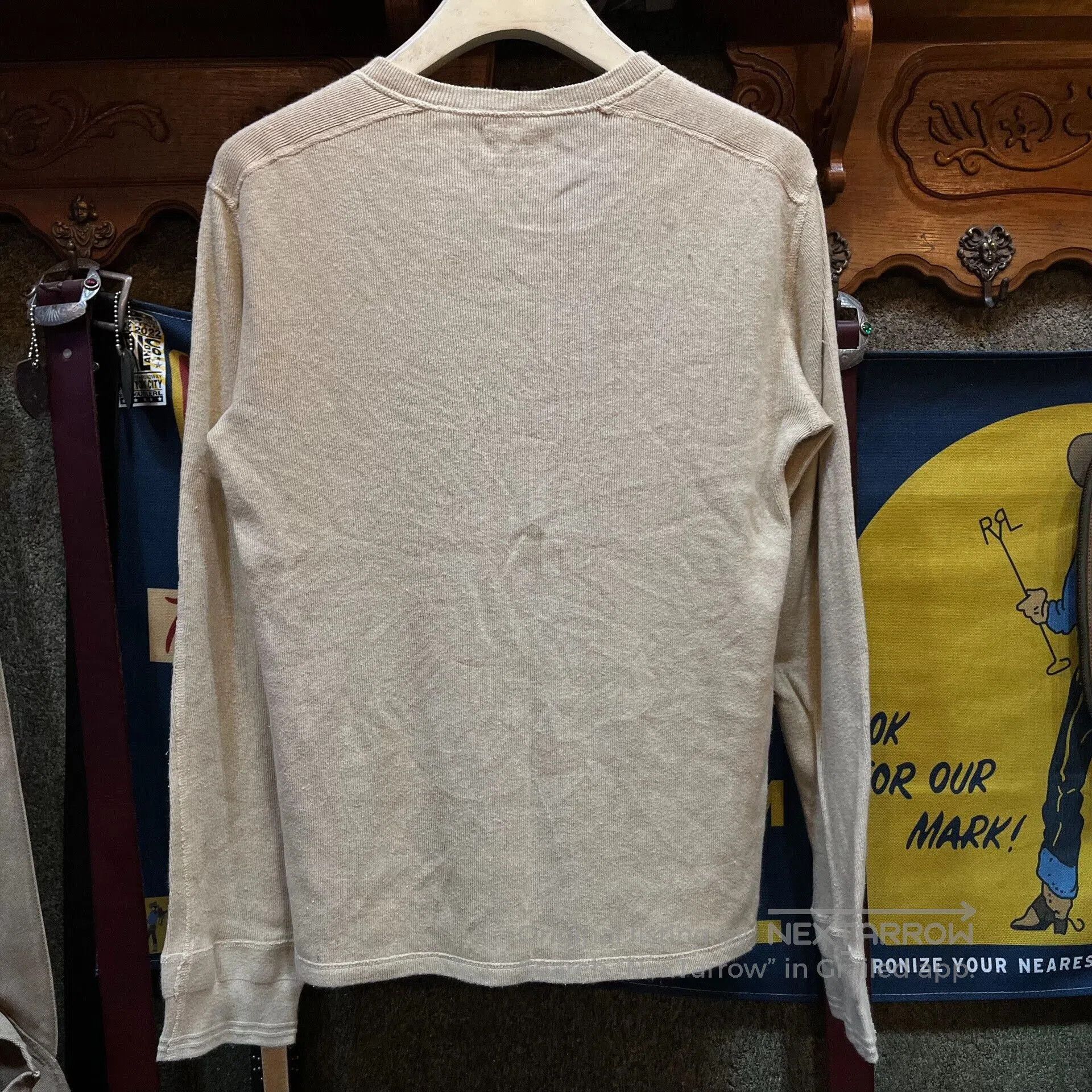 RRL Ralph Lauren beige long sleeve RRL sweatshirt. Size US L / EU 52-54 / 3 - 2 Thumbnail