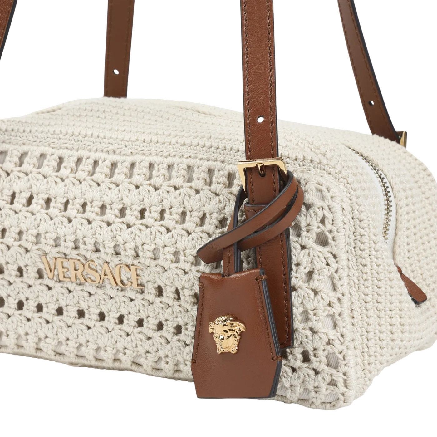 Versace VERSACE Crochet Brown Shoulder Bag New & Authentic Size ONE SIZE - 3 Thumbnail