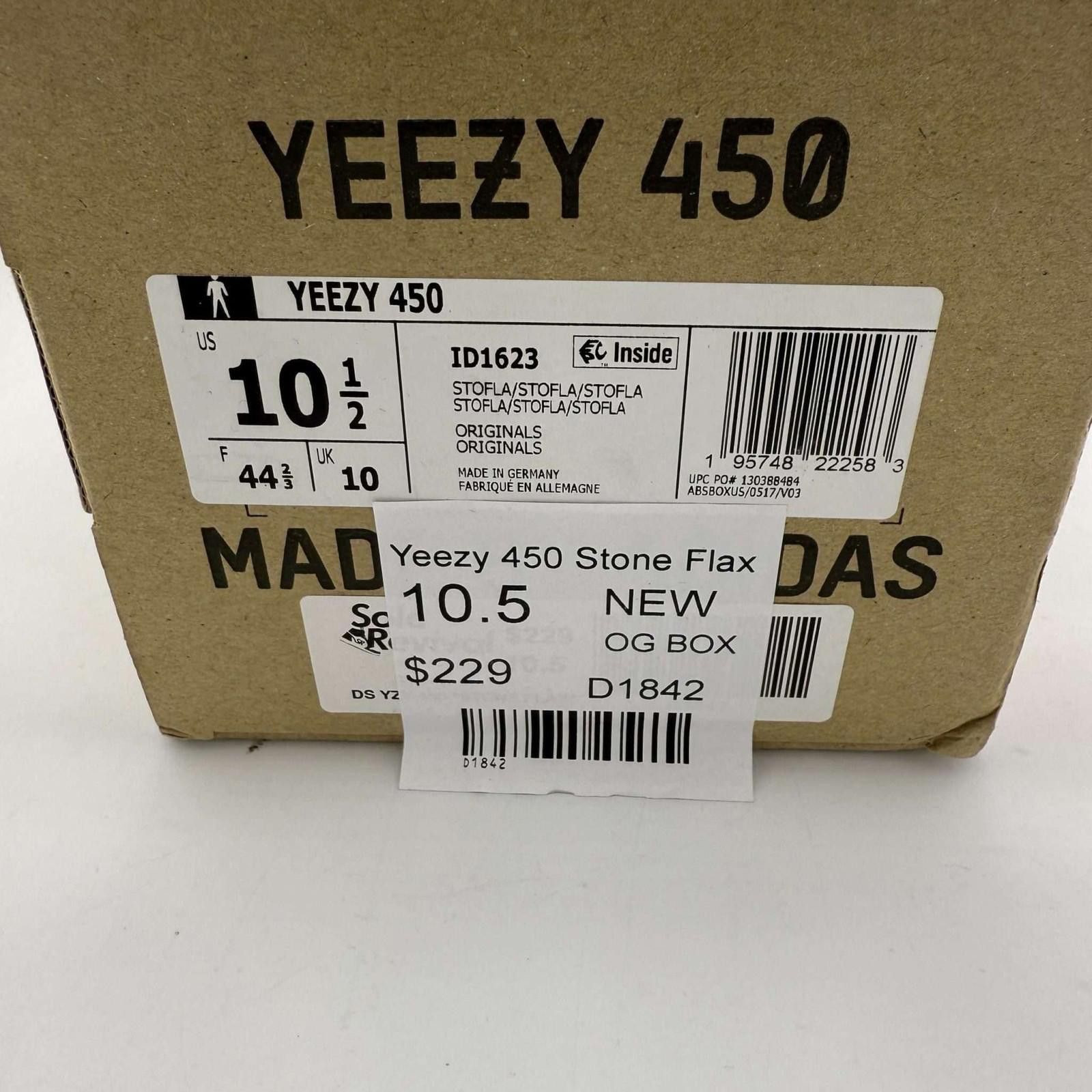 Adidas Adidas Yeezy 450 Stone Flax US 10.5 New Size US 10.5 / EU 43-44 - 8 Thumbnail
