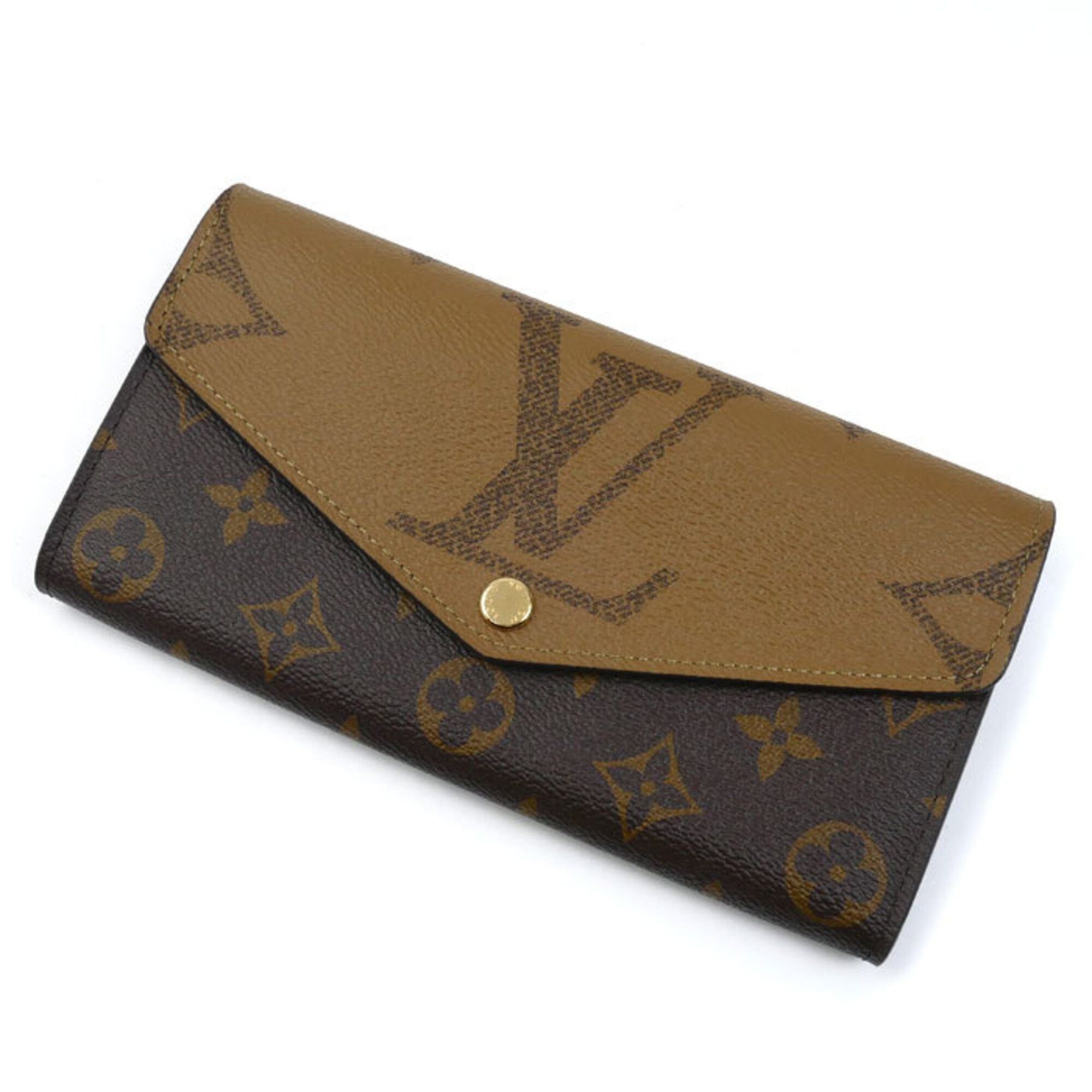 Louis Vuitton Louis Vuitton Portefeuille Sarah Long Wallet Monogram Giant Reverse Brown M80726 Women's Size ONE SIZE - 1 Thumbnail
