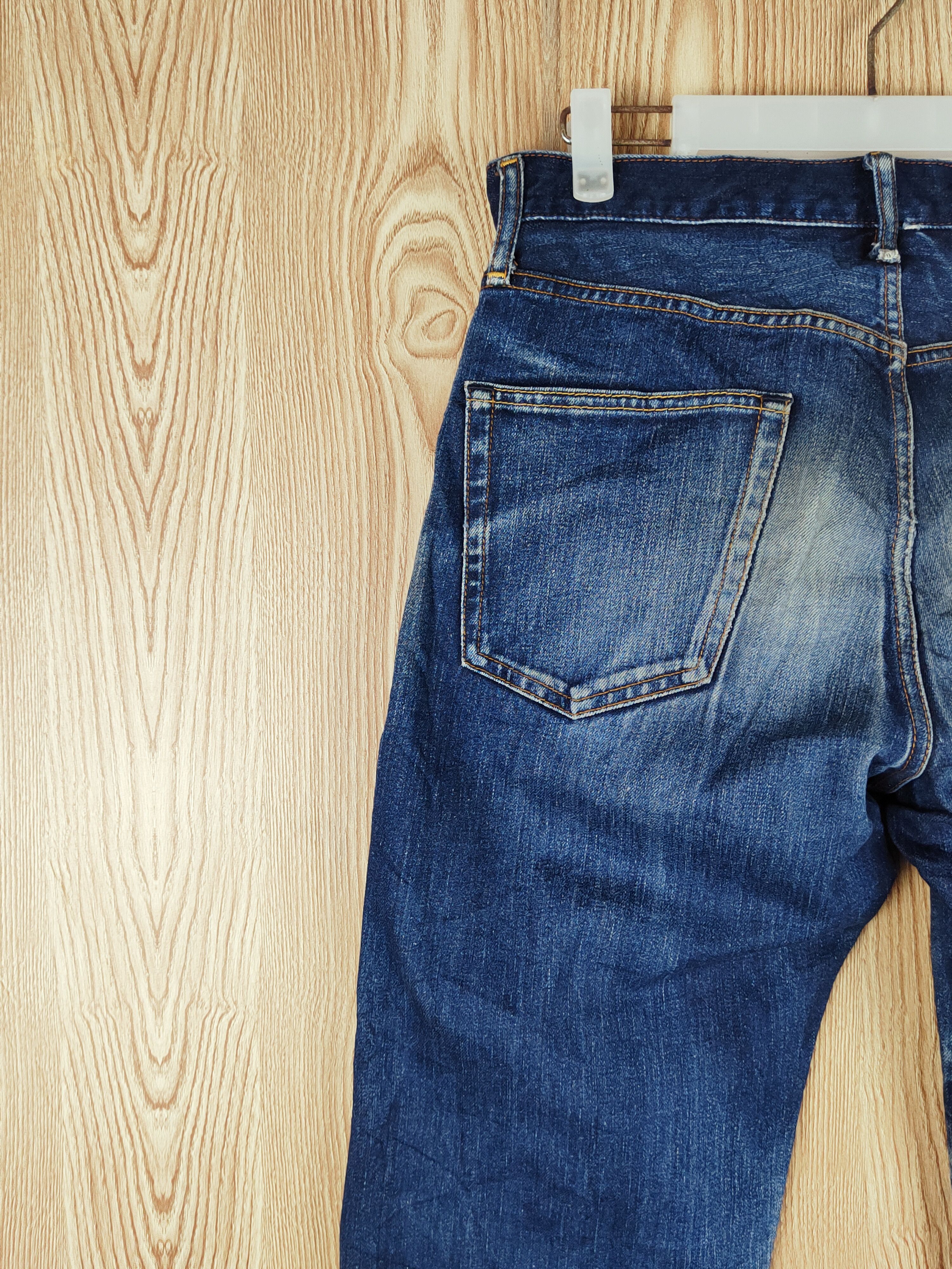GU GU Dark Blue Distressed Ripped Jeans #S2681 Size US 30 / EU 46 - 8 Thumbnail