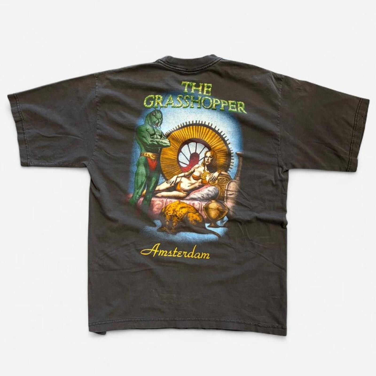 Vintage Vintage 90s The Grasshopper Cafe Amsterdam Tee Size US XL / EU 56 / 4 - 3 Thumbnail